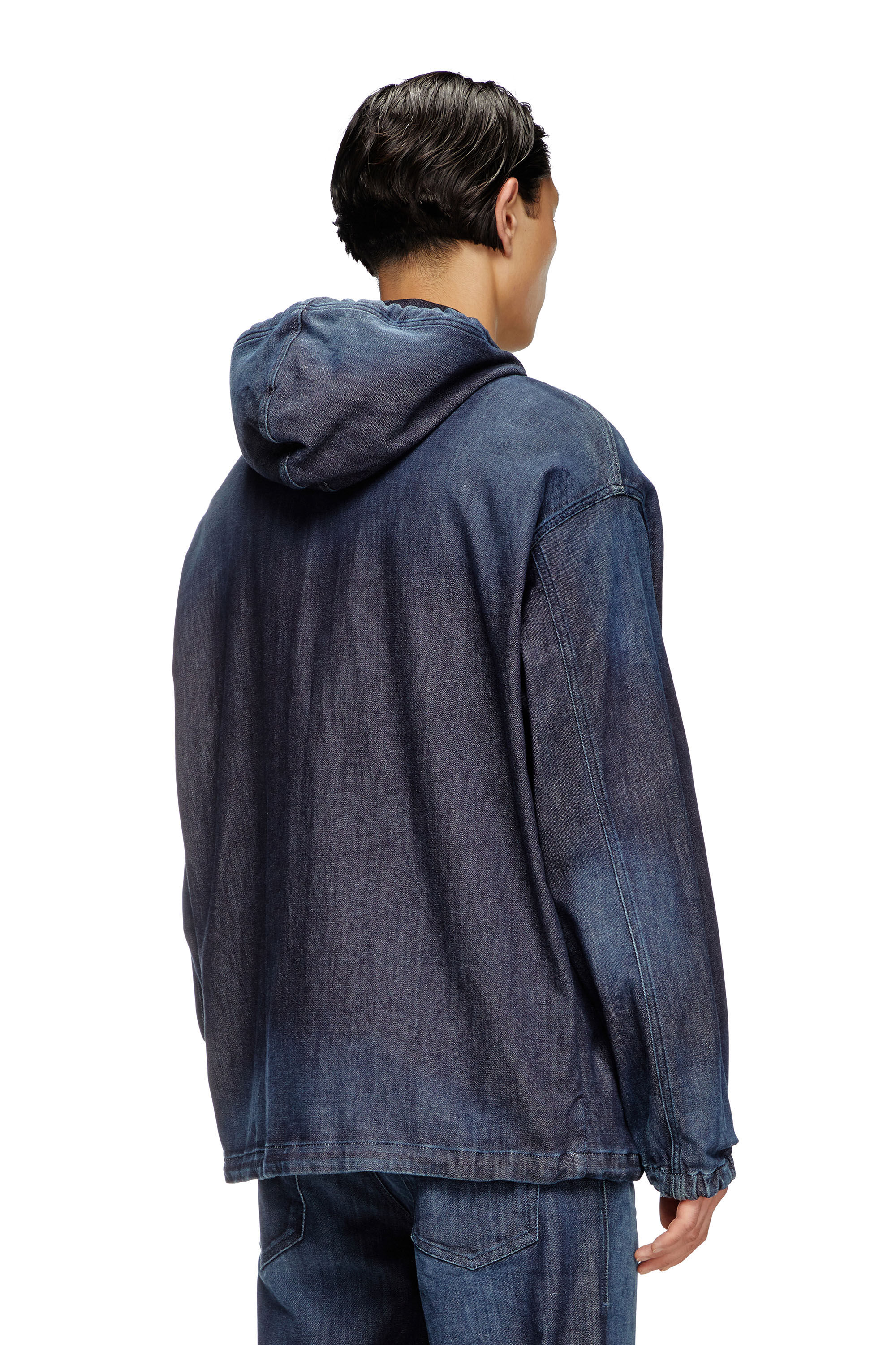 Diesel - D-WYNNY JOGG, Male's Hooded JoggJeans jacket in Dark Blue - 5