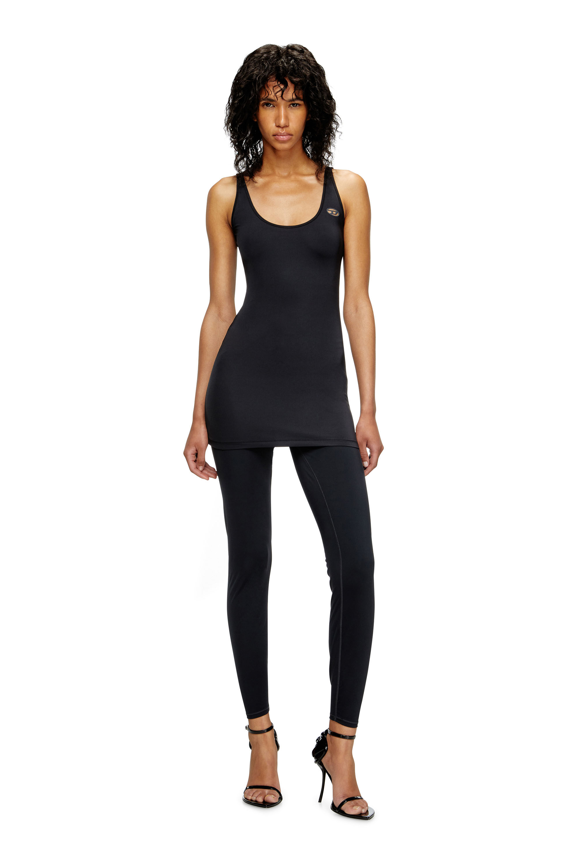 Diesel - FRANKIE-UTLT, Female's Stretch slip dress in Black - 3