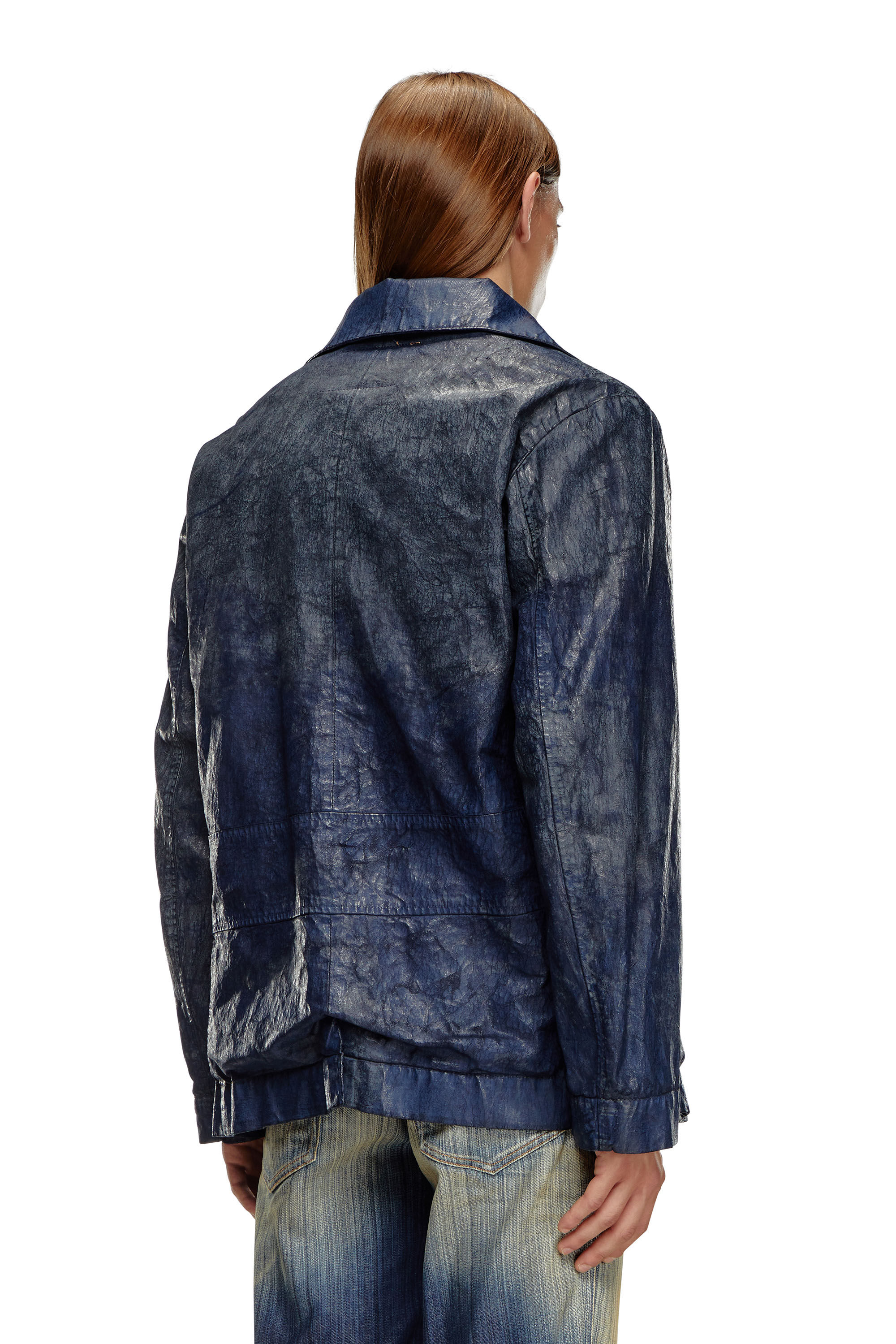 Double breasted jean jacket hotsell
