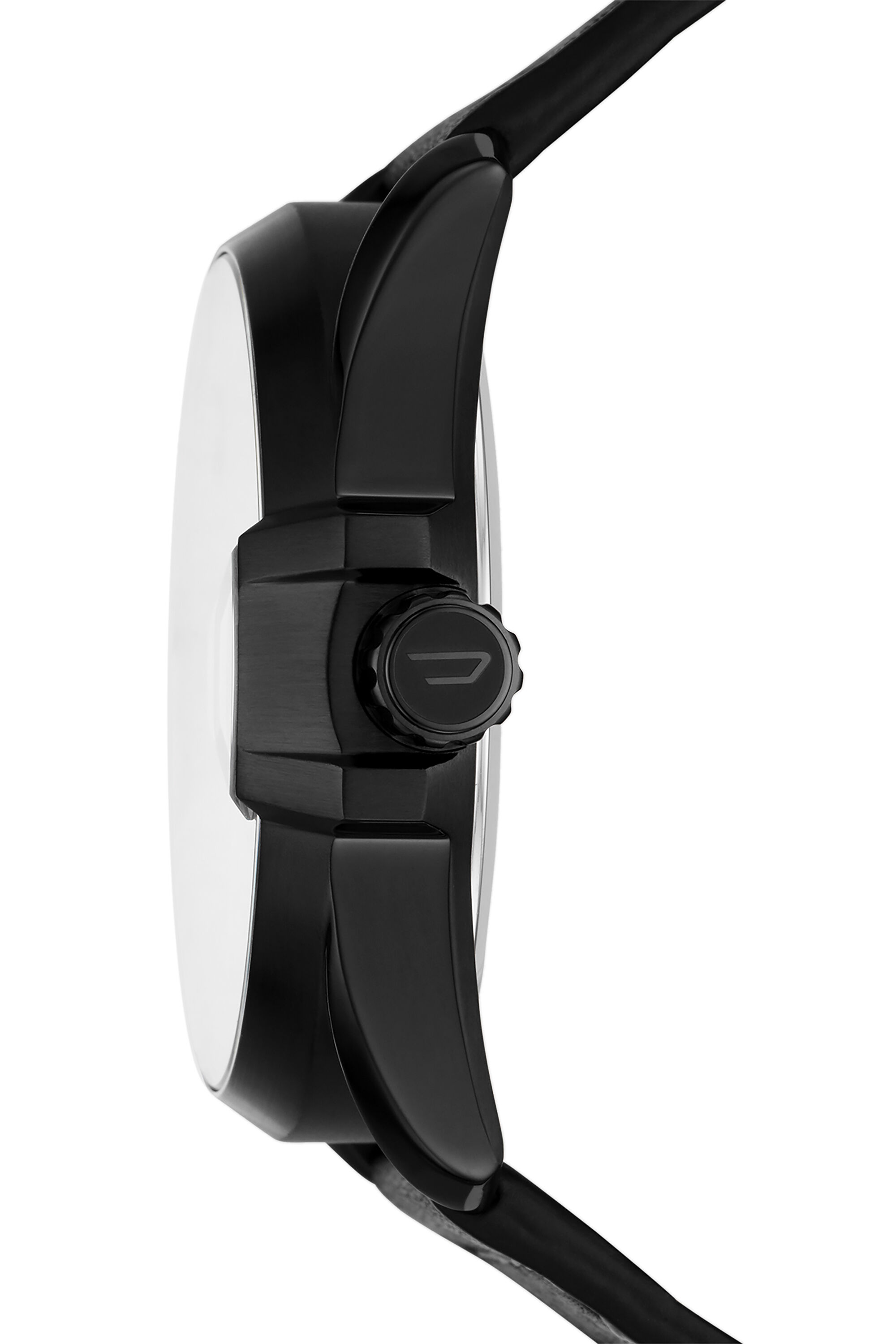 Diesel - DZ1945, Male's MS9 three-hand date black leather watch in Black - 3