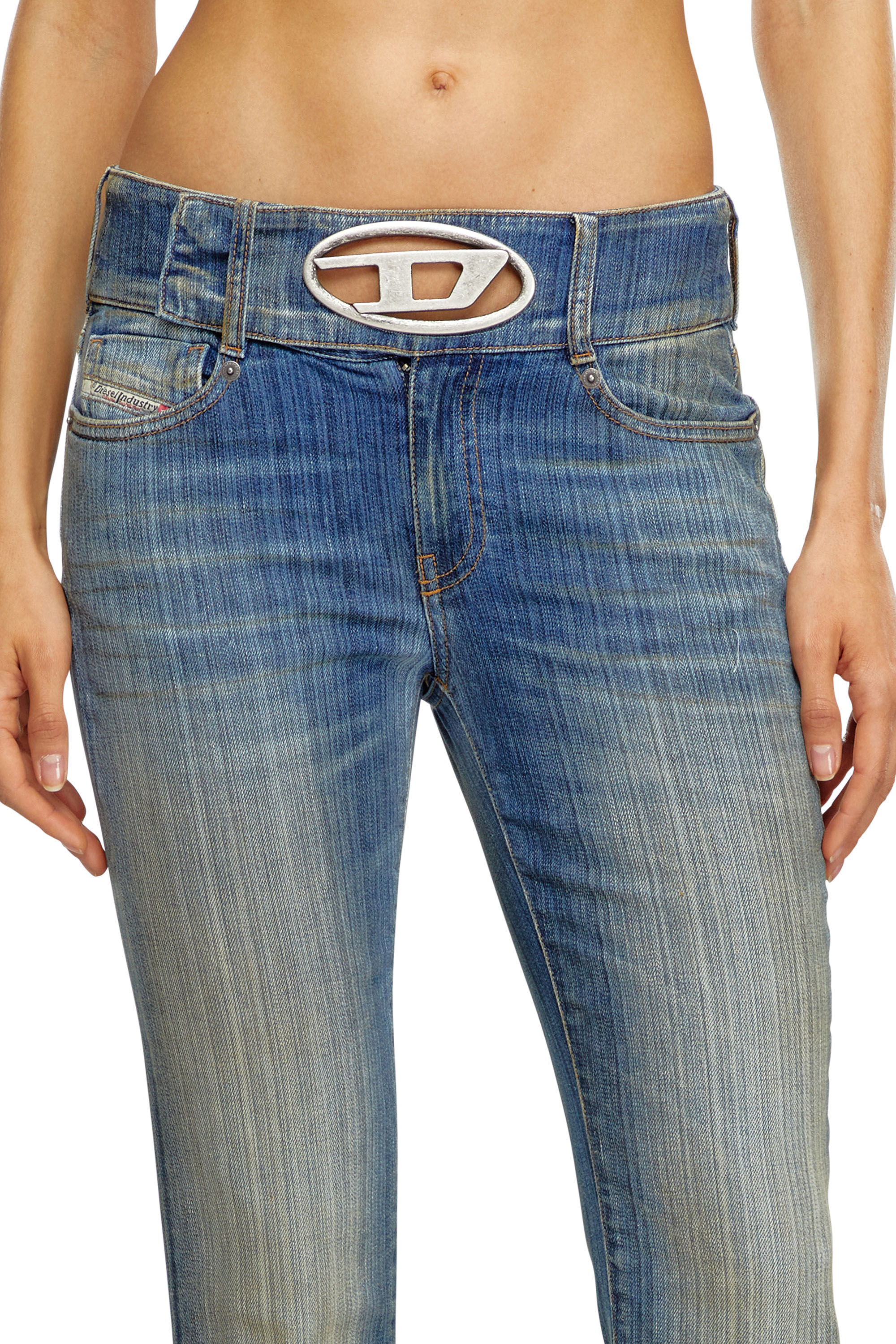 Diesel - Bootcut Jeans D-Propol 0CBCX Femme, Bleu moyen - Image 4