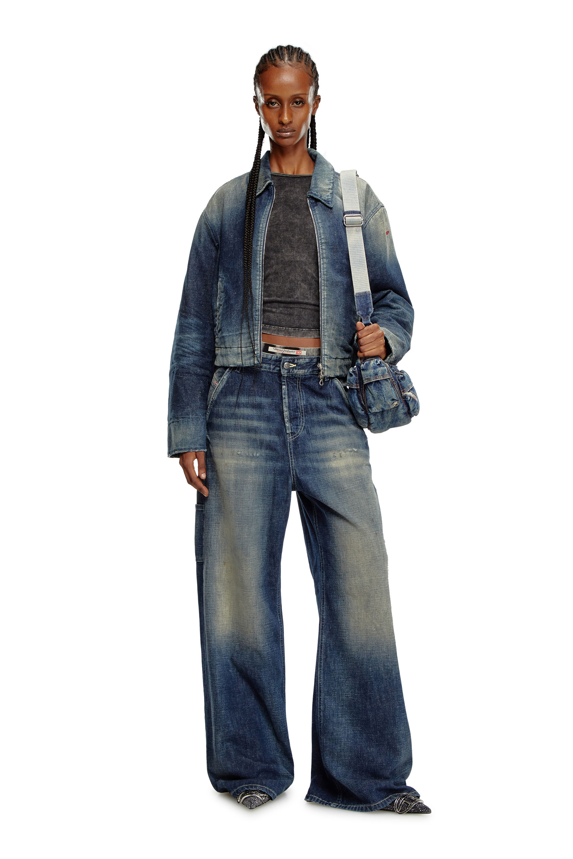 Diesel - Female Straight Jeans 1996 D-Sire 09J91, Dark Blue - Image 1