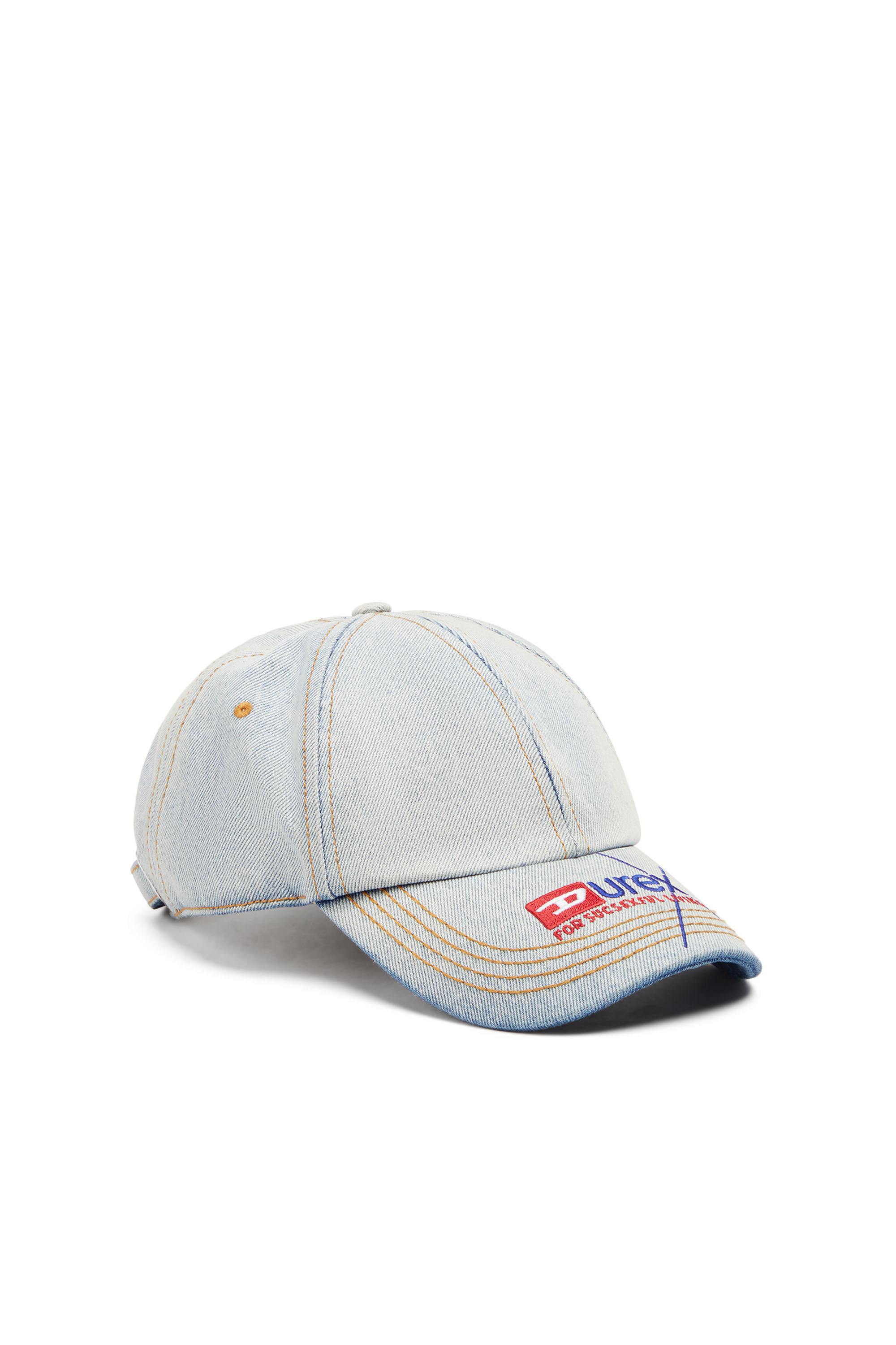 Men's Denim baseball cap with Durex logo | Diesel DX-C-IVAR
