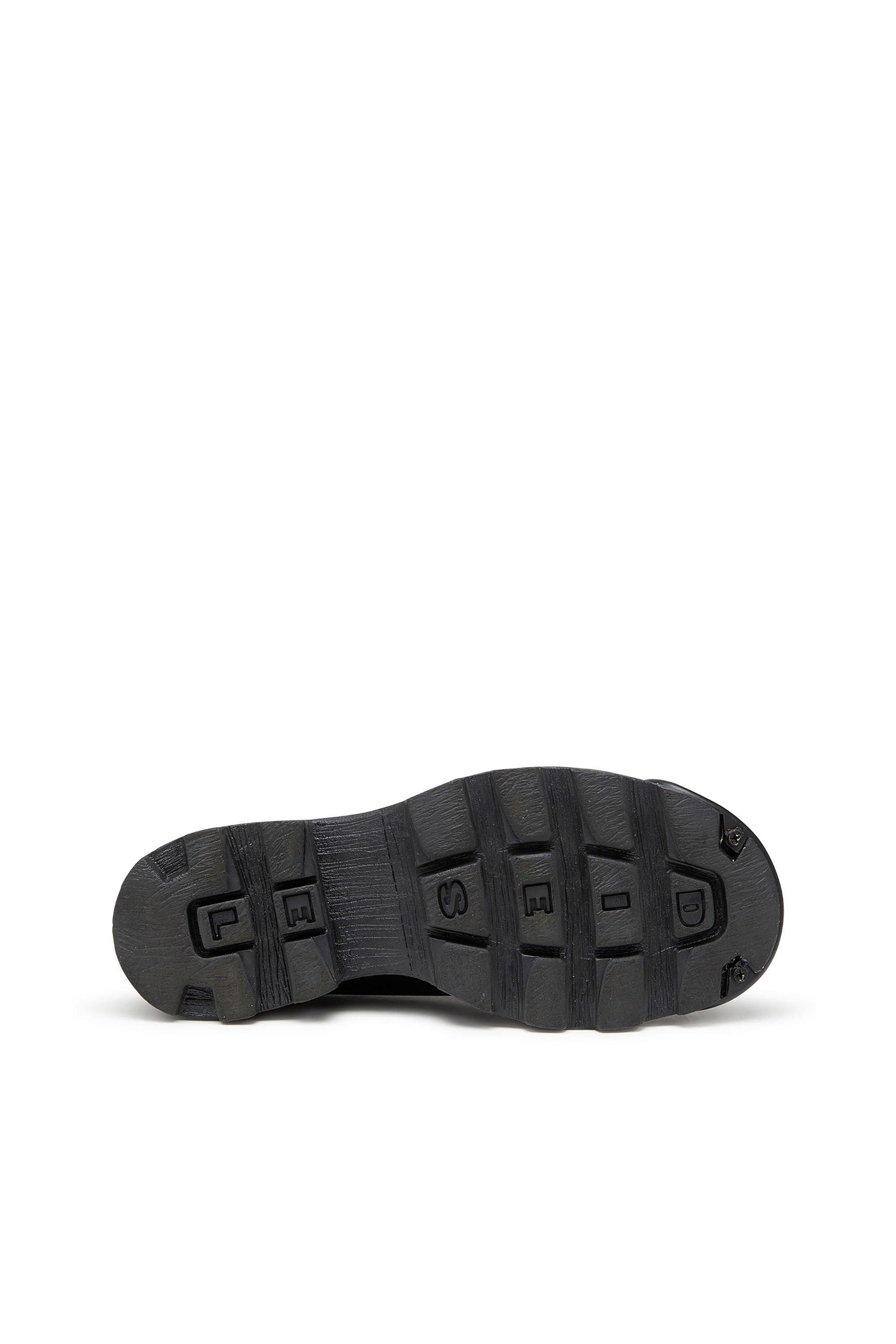 Diesel - D-HAMMER SO D, Male's D-Hammer-Derby shoes in shiny two-tone leather in Black/White - 4