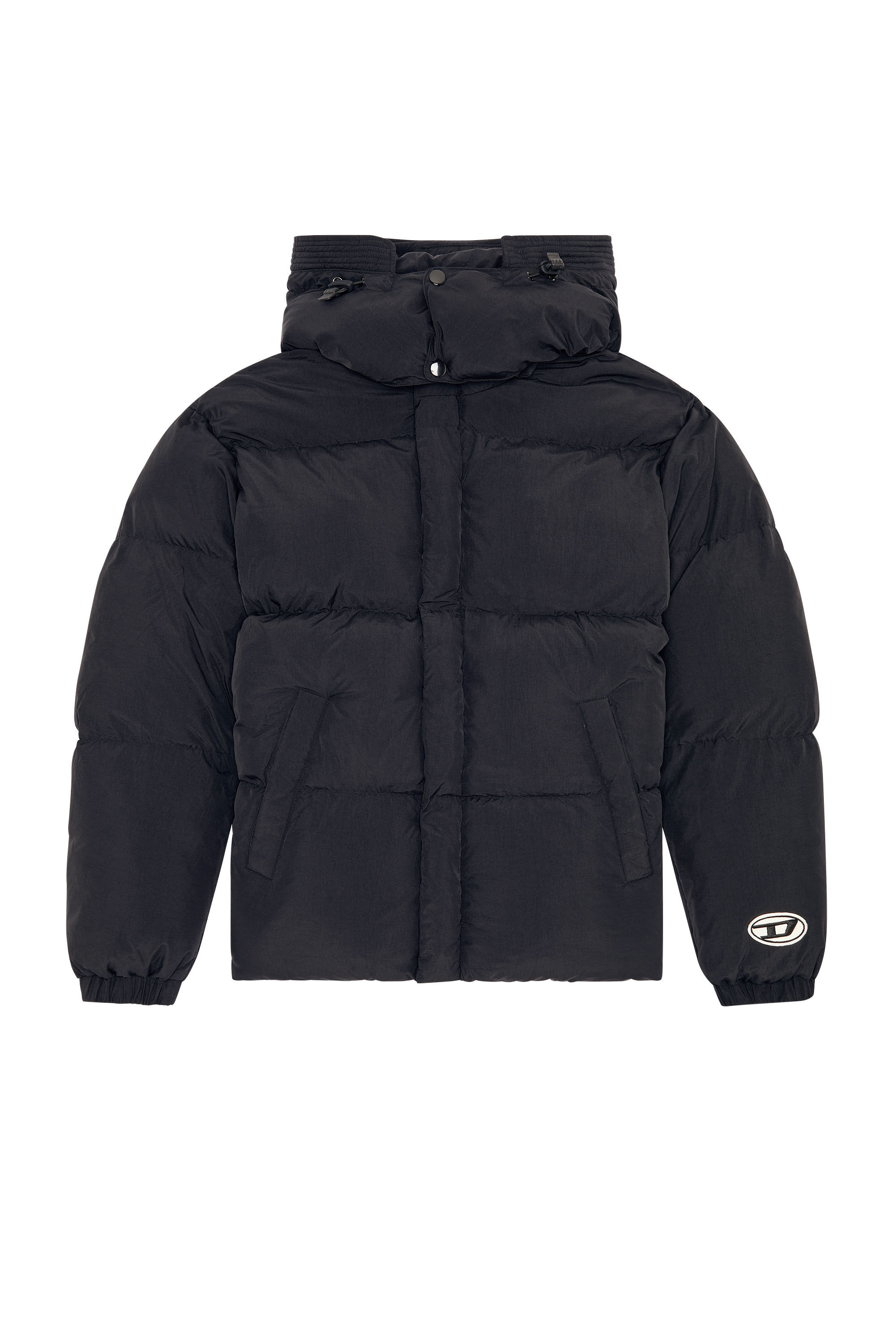 Diesel - W-ROLF-FD-NW, Male's Polygiene ViralOff® puffer jacket in Black - 2