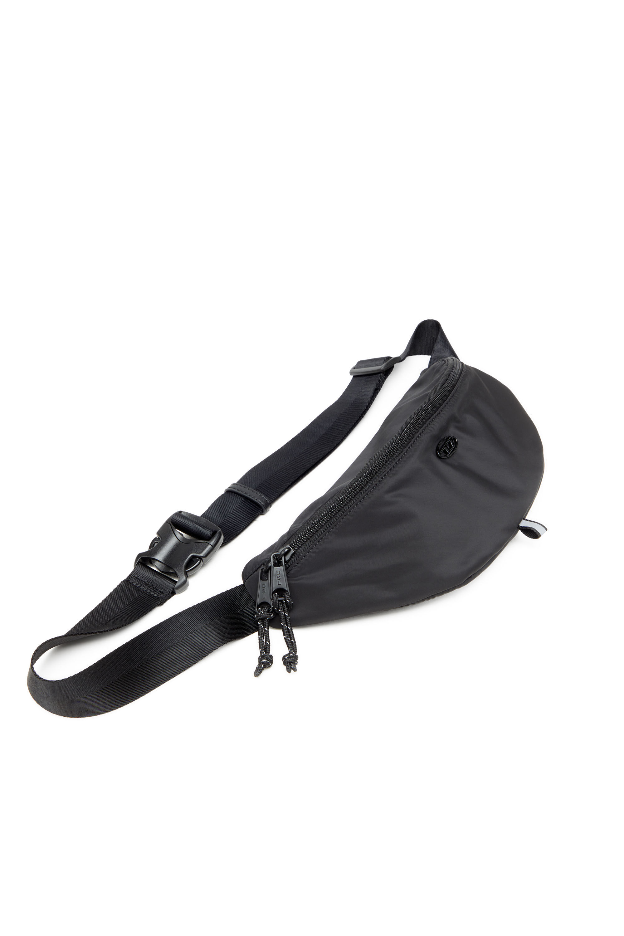 Diesel - D-PACK BELTBAG X, D-Pack-Sac banane en tissu au toucher satiné Homme in Noir - 5