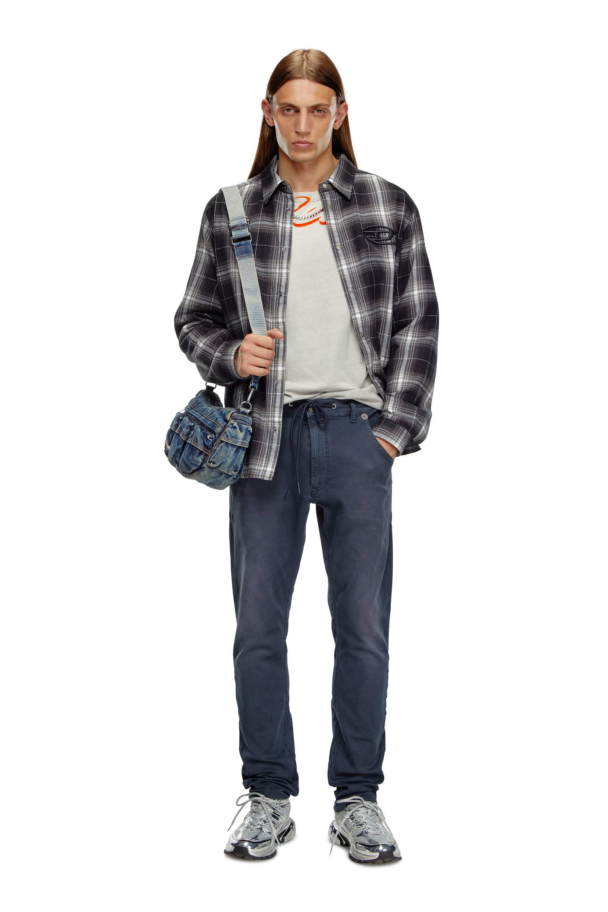 KROOLEY Man Tapered Coloured Joggjeans elastic waist Diesel