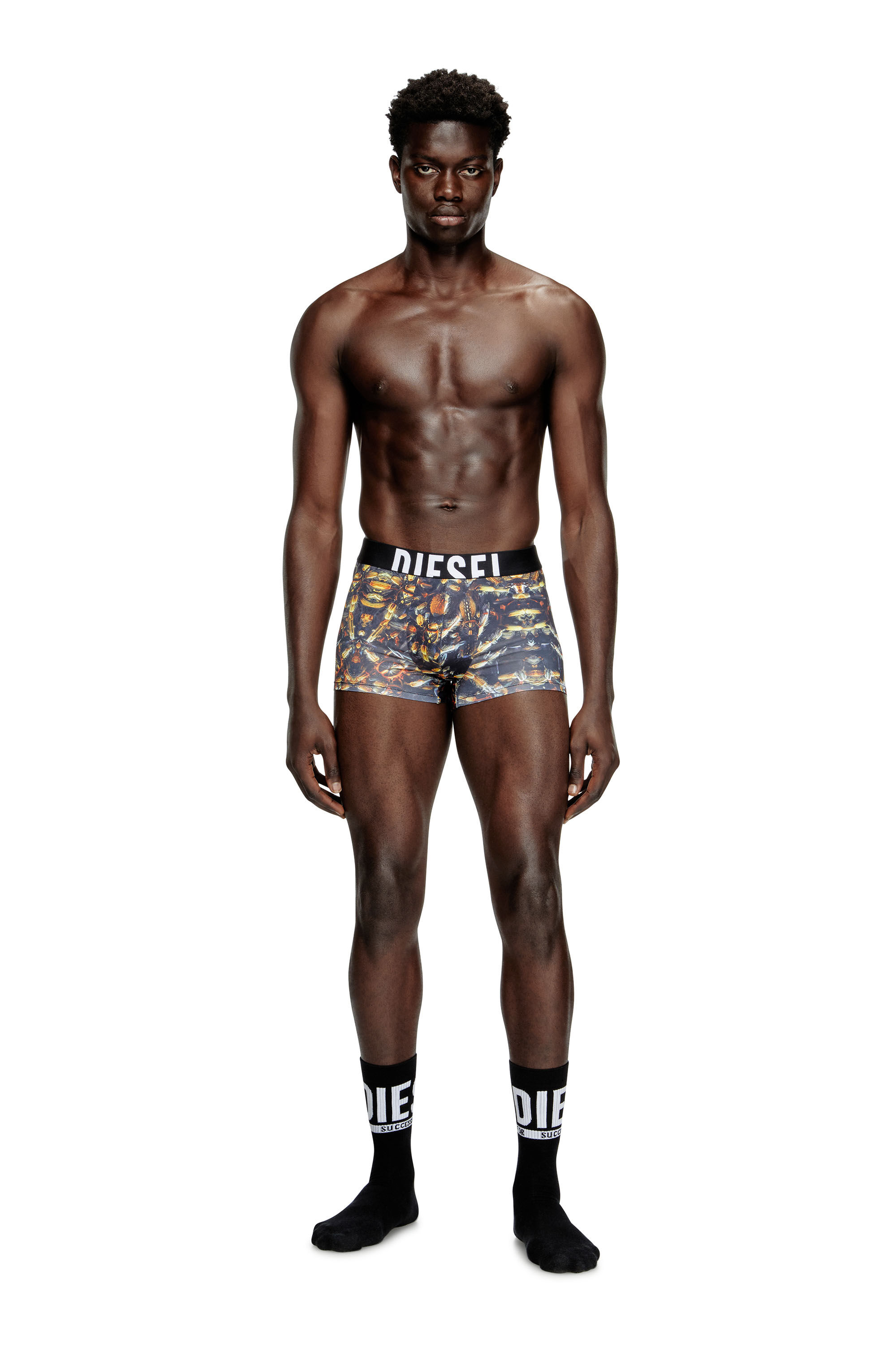 Diesel - DAMIEN-D-POP-40, Boxer à imprimé Pop Homme in Noir - 2