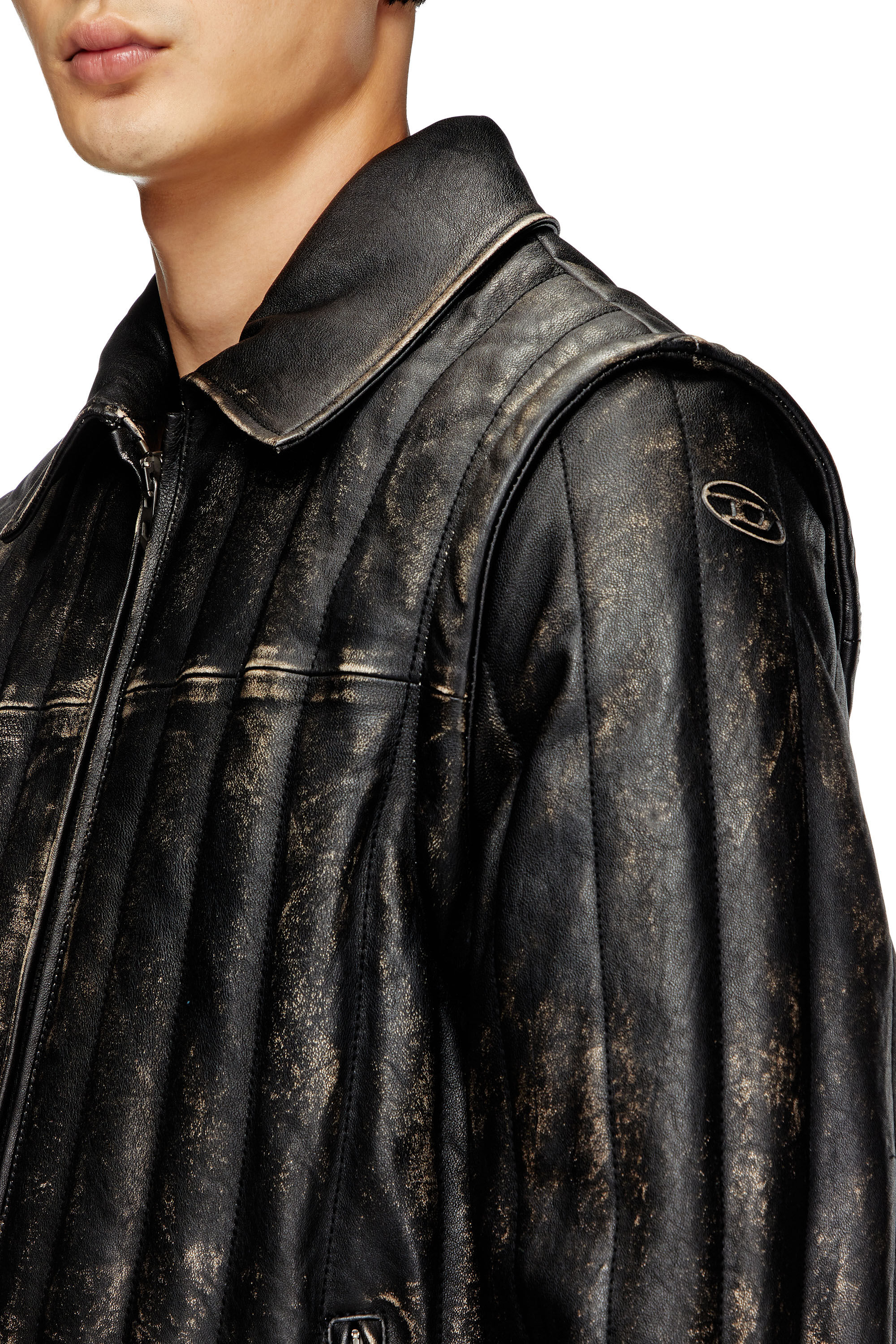 Quilted biker jacket mens shop