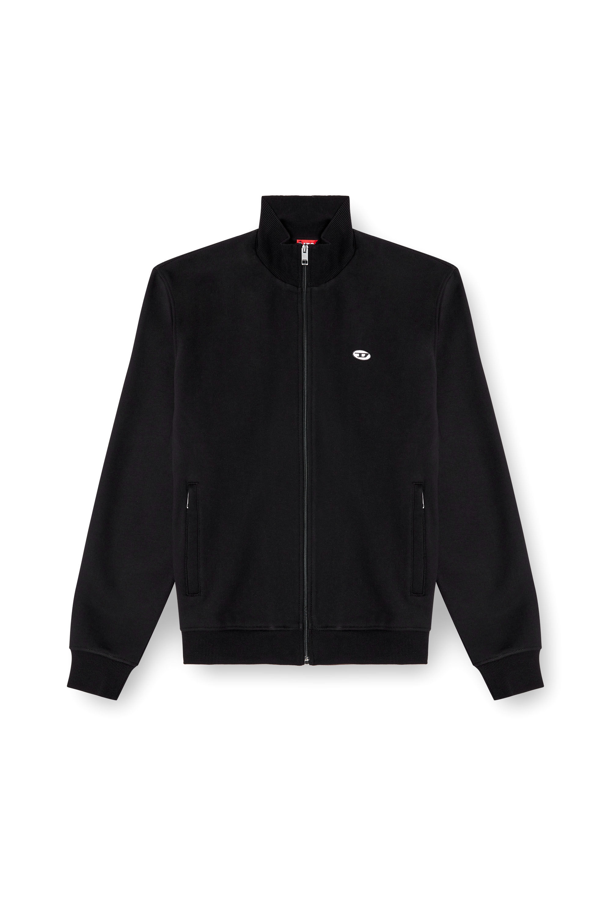 Diesel - S-LOCK-DOVAL-PJ, Veste de survêtement avec empiècement Oval D Homme in Noir - 2