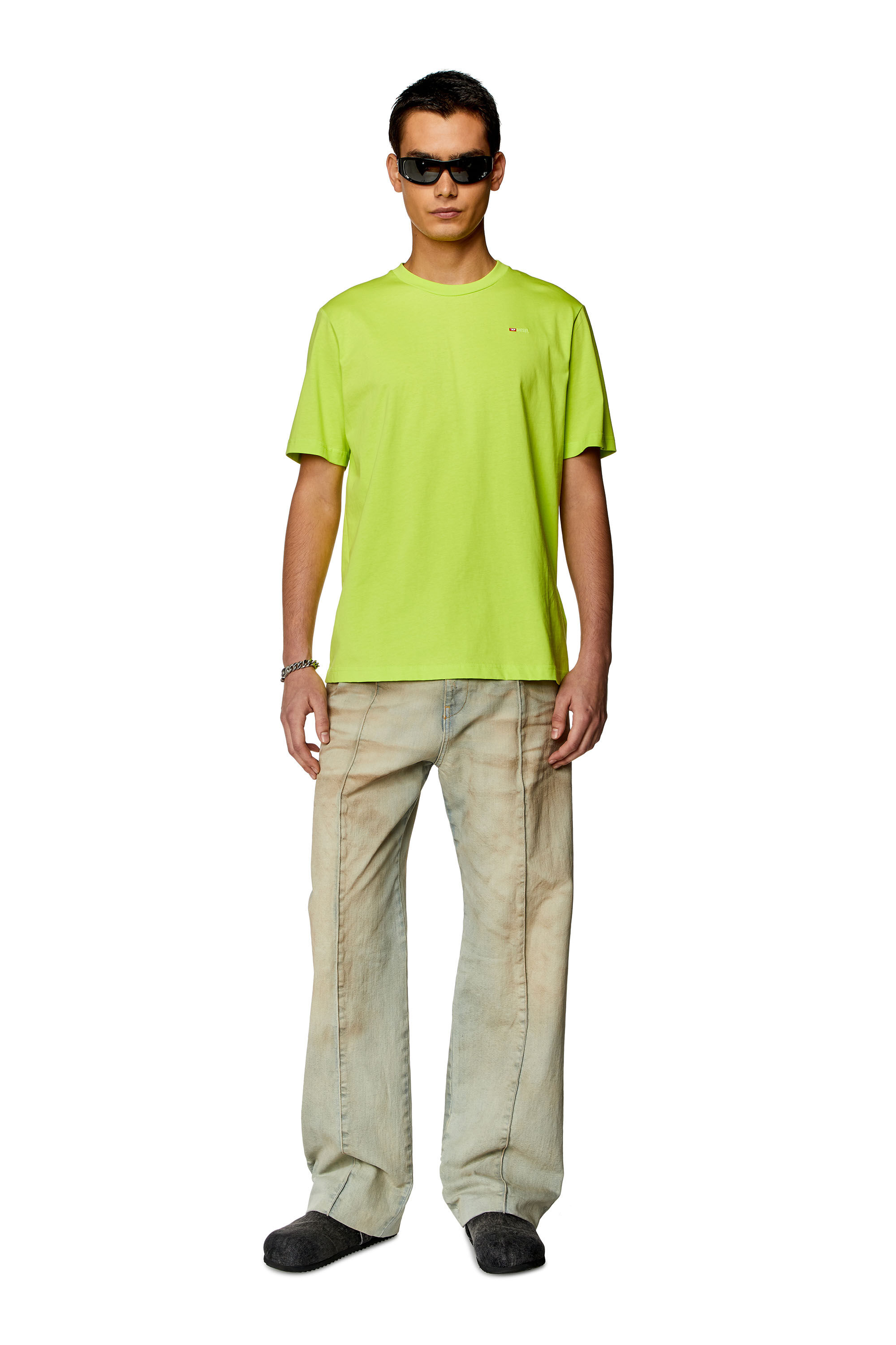 Diesel - T-JUST-MICRODIV, Green Fluo - Image 1