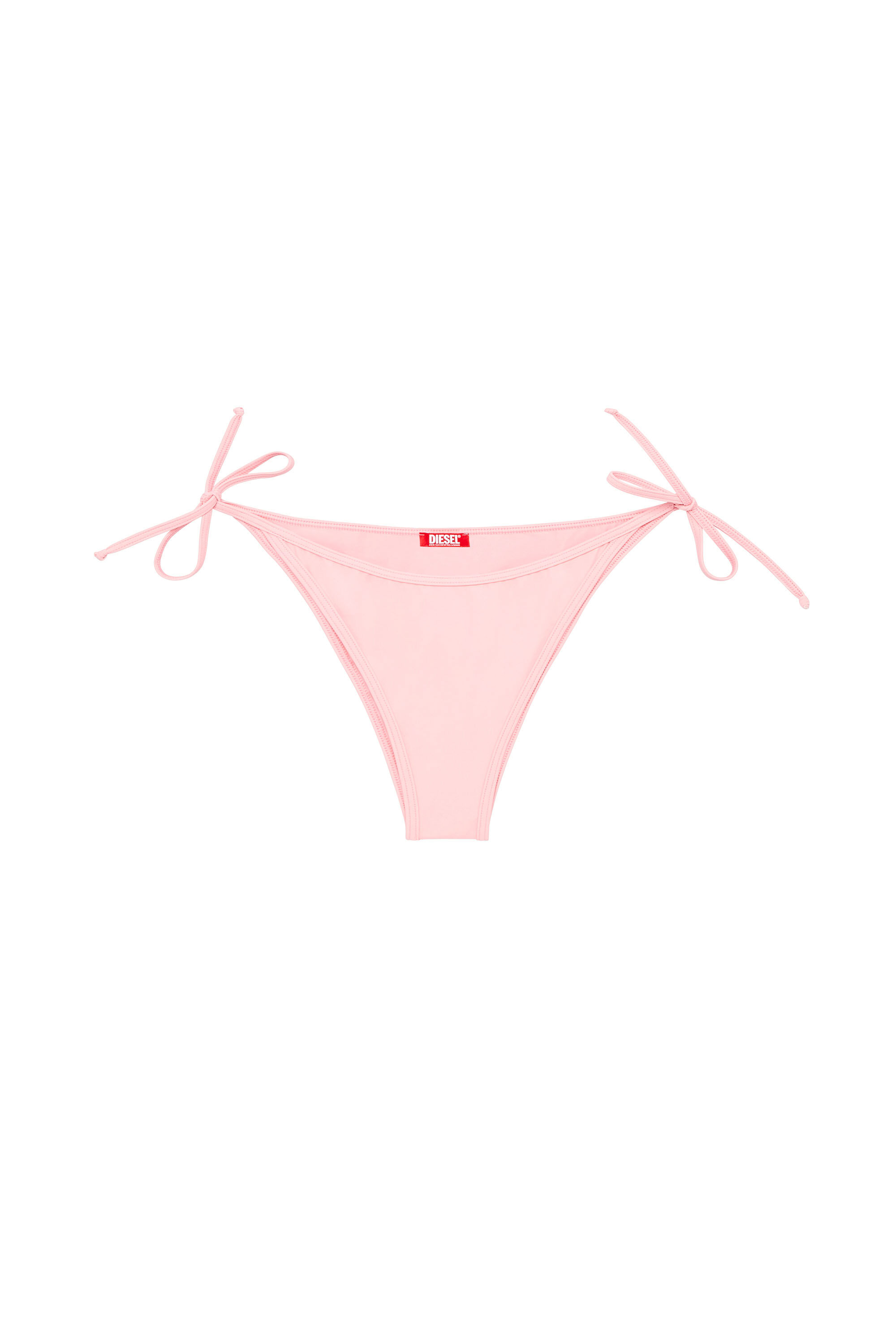 Diesel - BRAZILIAN-D-CORE, Female's Tie-side bikini bottoms with logo back in Pink - 4