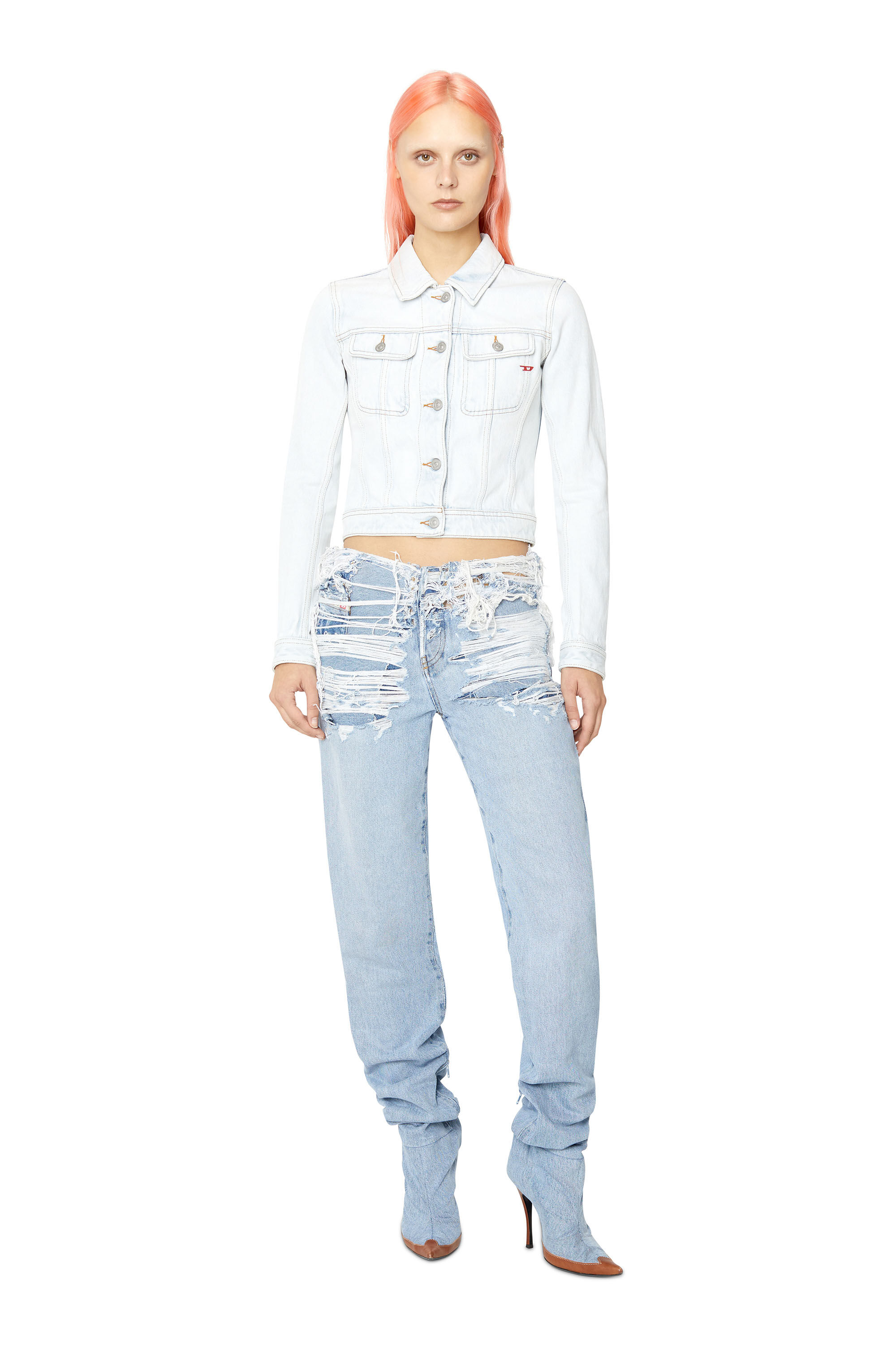 Diesel - Straight Jeans 1956 D-Tulip 007N7, Straight Jeans - 1956 D-Tulip Femme in Bleu - 1