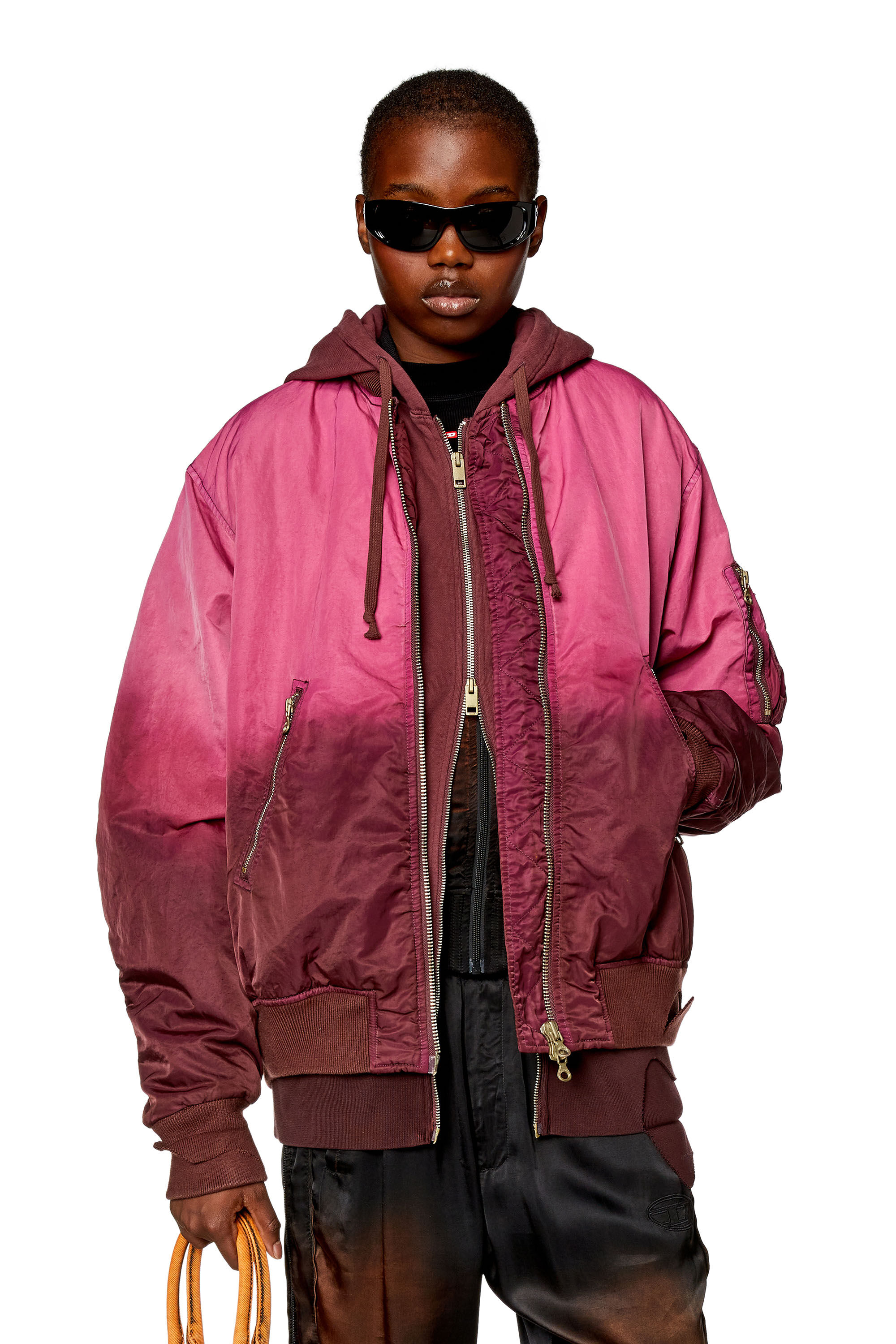 Pink diesel jacket deals