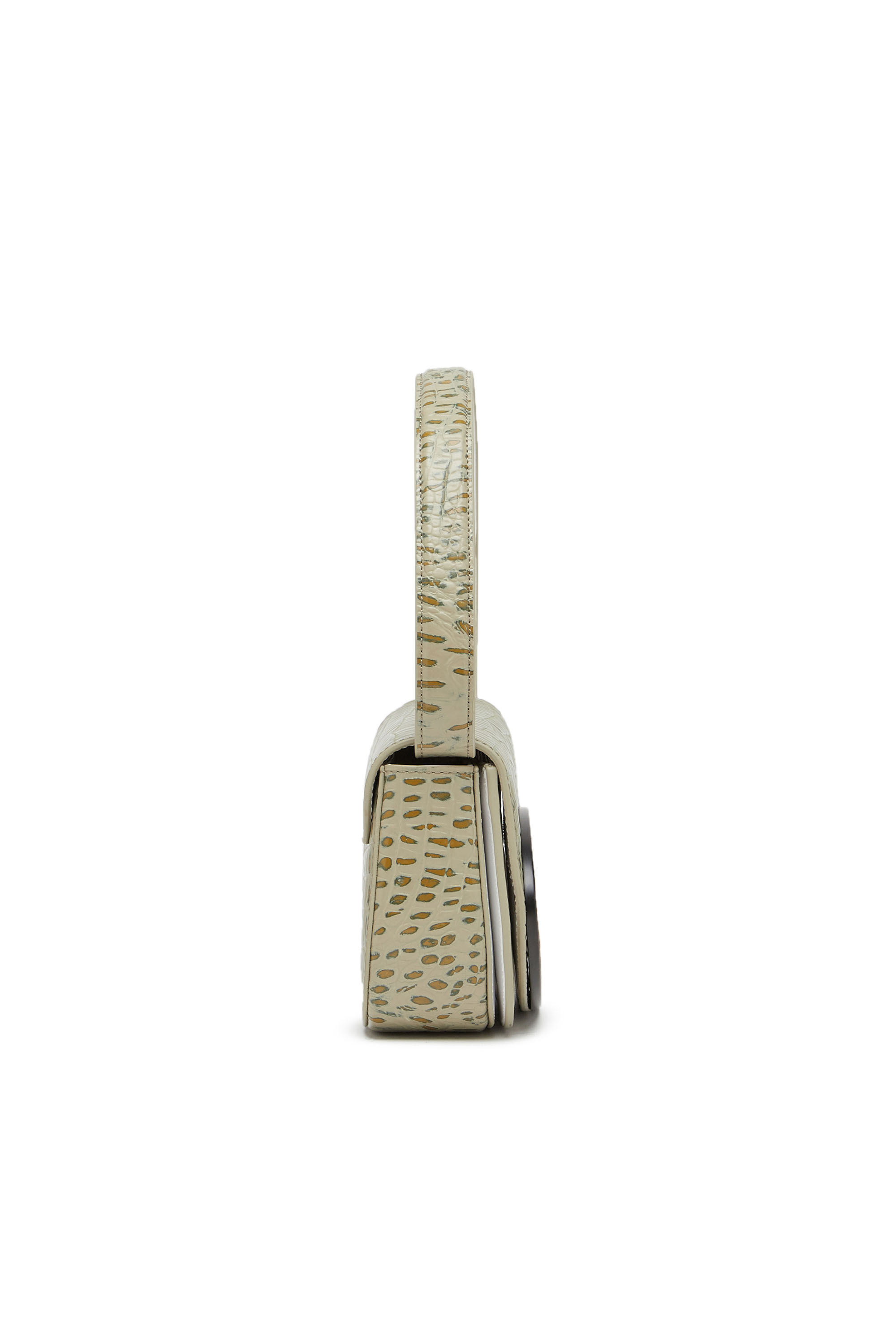 Diesel - 1DR, Female's 1DR - Iconic shoulder bag with croc print in Military Green - 4