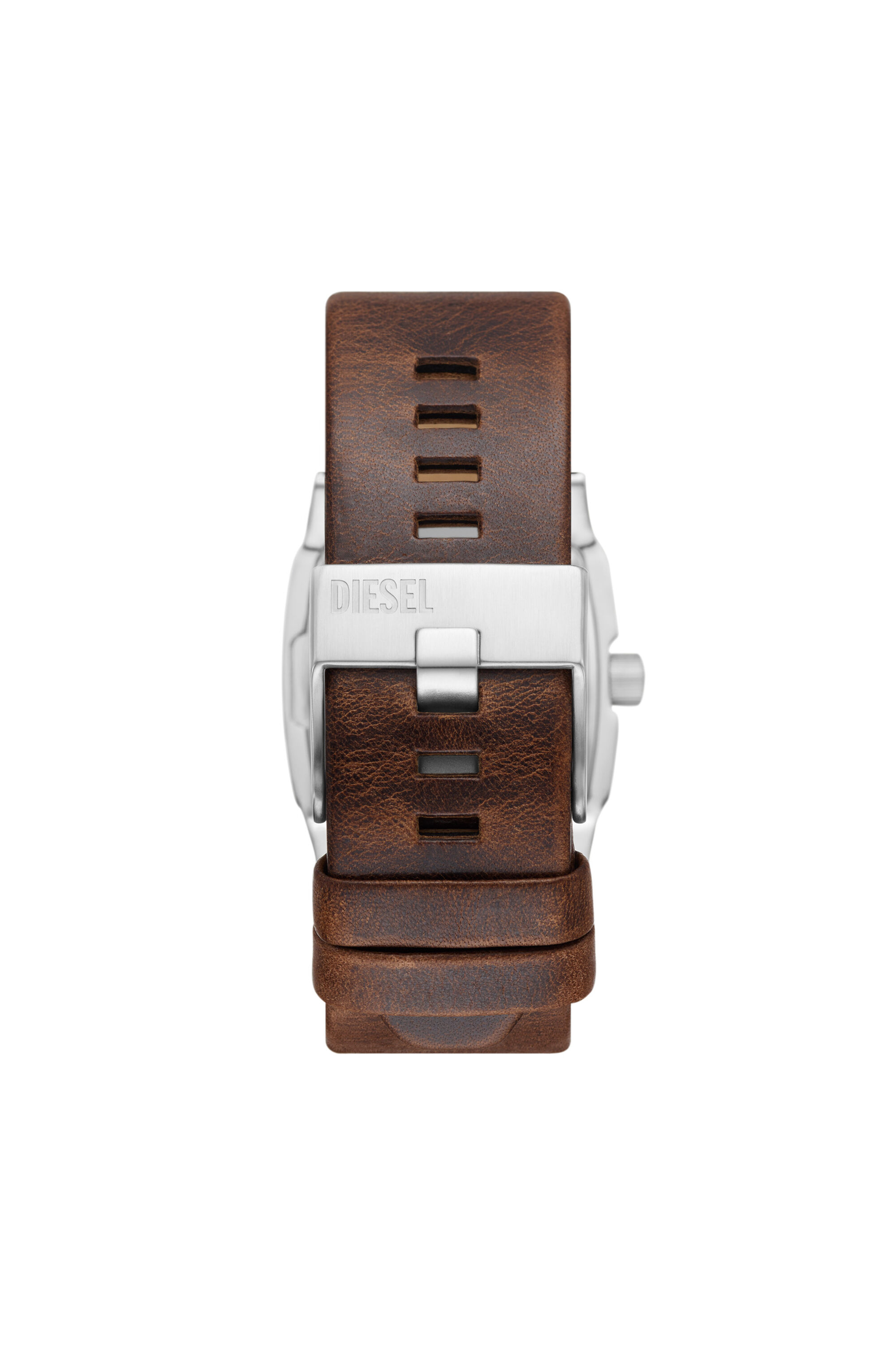 Diesel - DZ1998, Montre Cliffhanger en cuir marron Homme in Marron - 2
