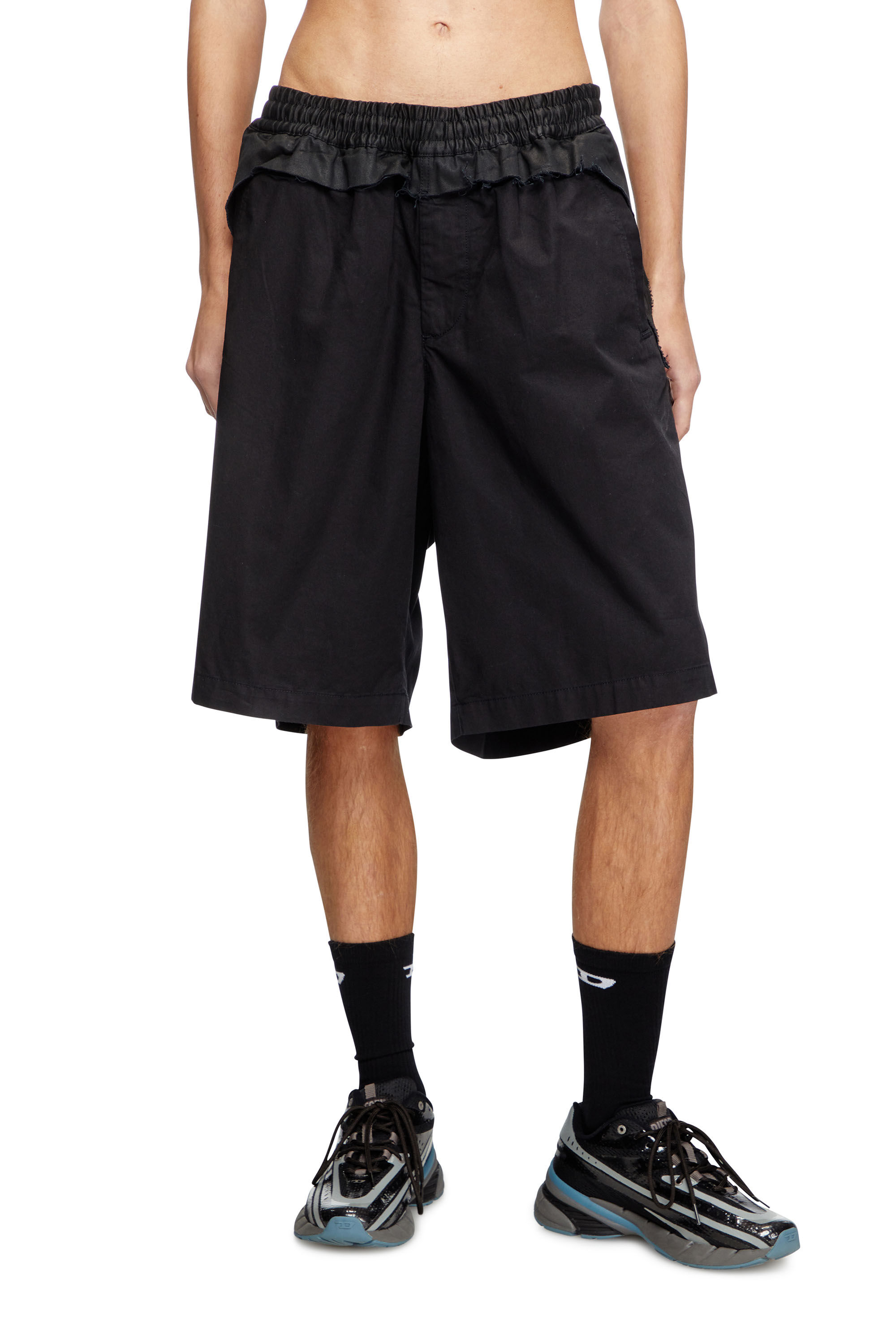 Diesel - P-GUSTAF-SHORT, Short cargo Homme in Noir - 3