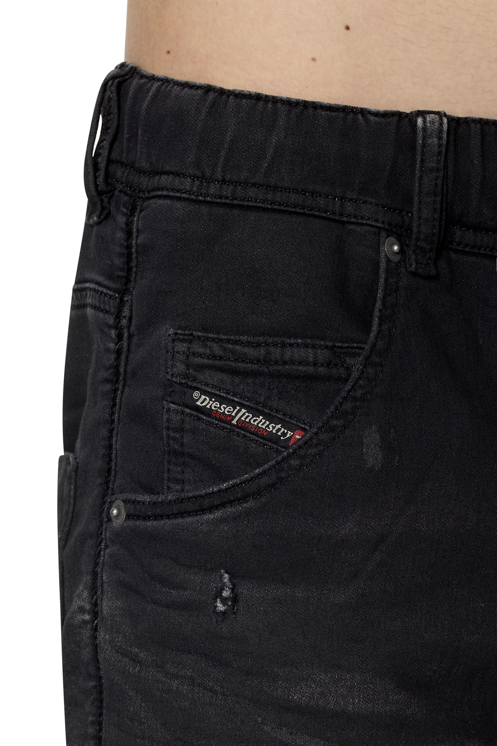 Krooley JoggJeans 09E12 Man Tapered Black Dark grey Jeans Diesel