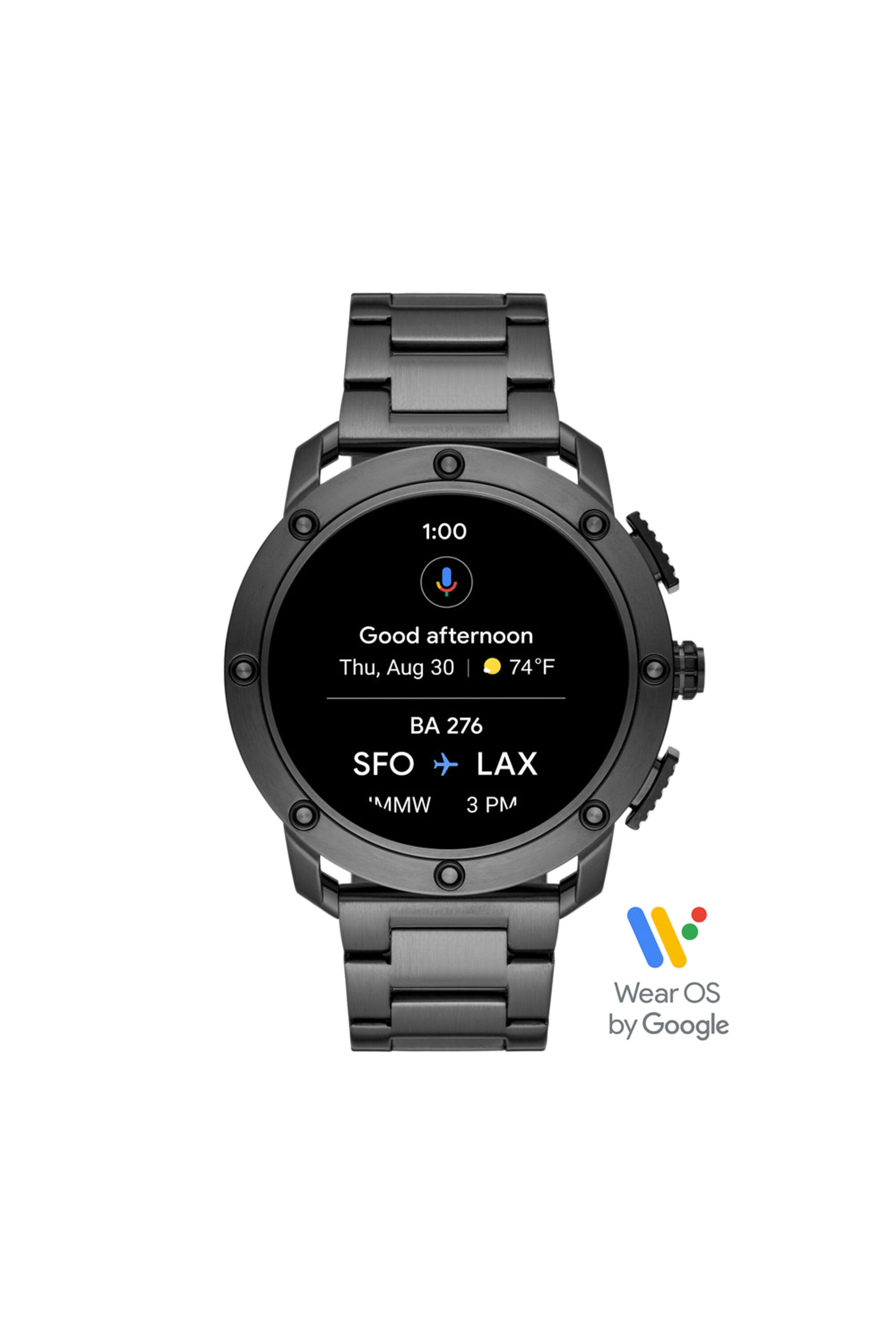 Diesel - DT2017, Male's Axial Smartwatch - Gunmetal-Tone Stainless Steel in Dark Grey - 5