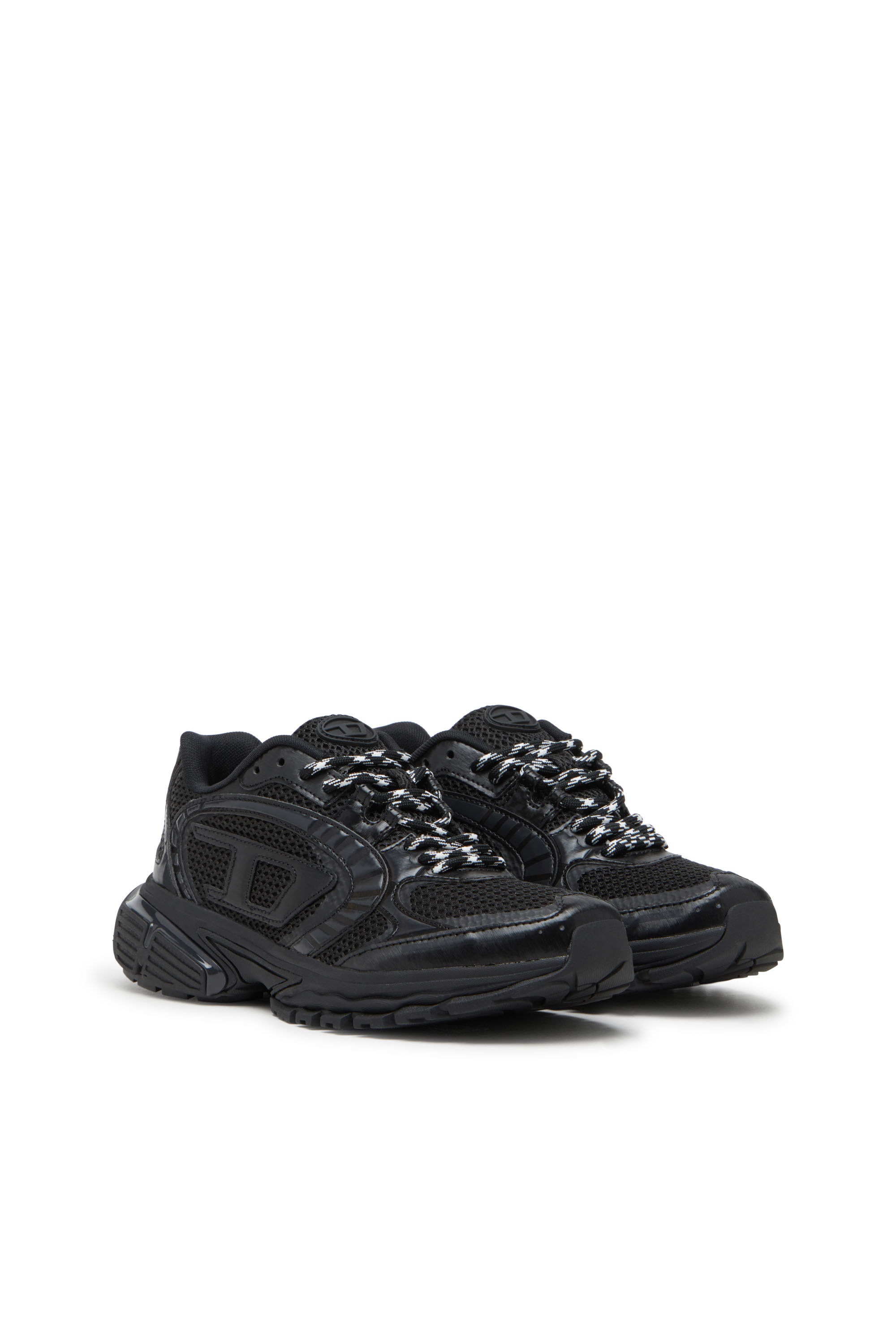 Diesel - S-PRO-V-DENSE LOW, Male's S-Pro-V-Dense-Mesh sneakers with Oval D logo in Black - 2