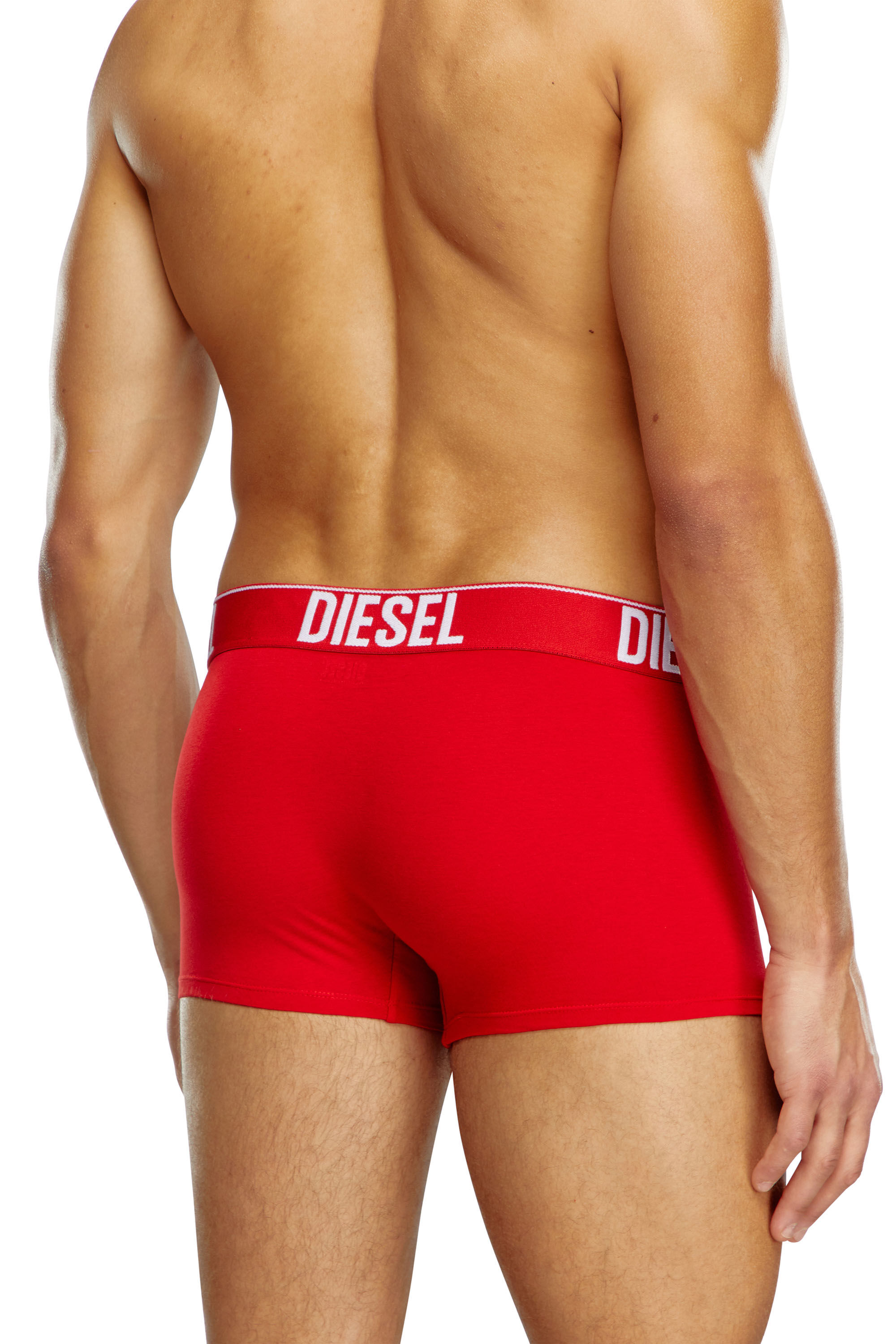 Diesel - UMBX-DAMIENTHREEPACK, Male's Three-pack boxer briefs with tonal waist in White/Black - 3