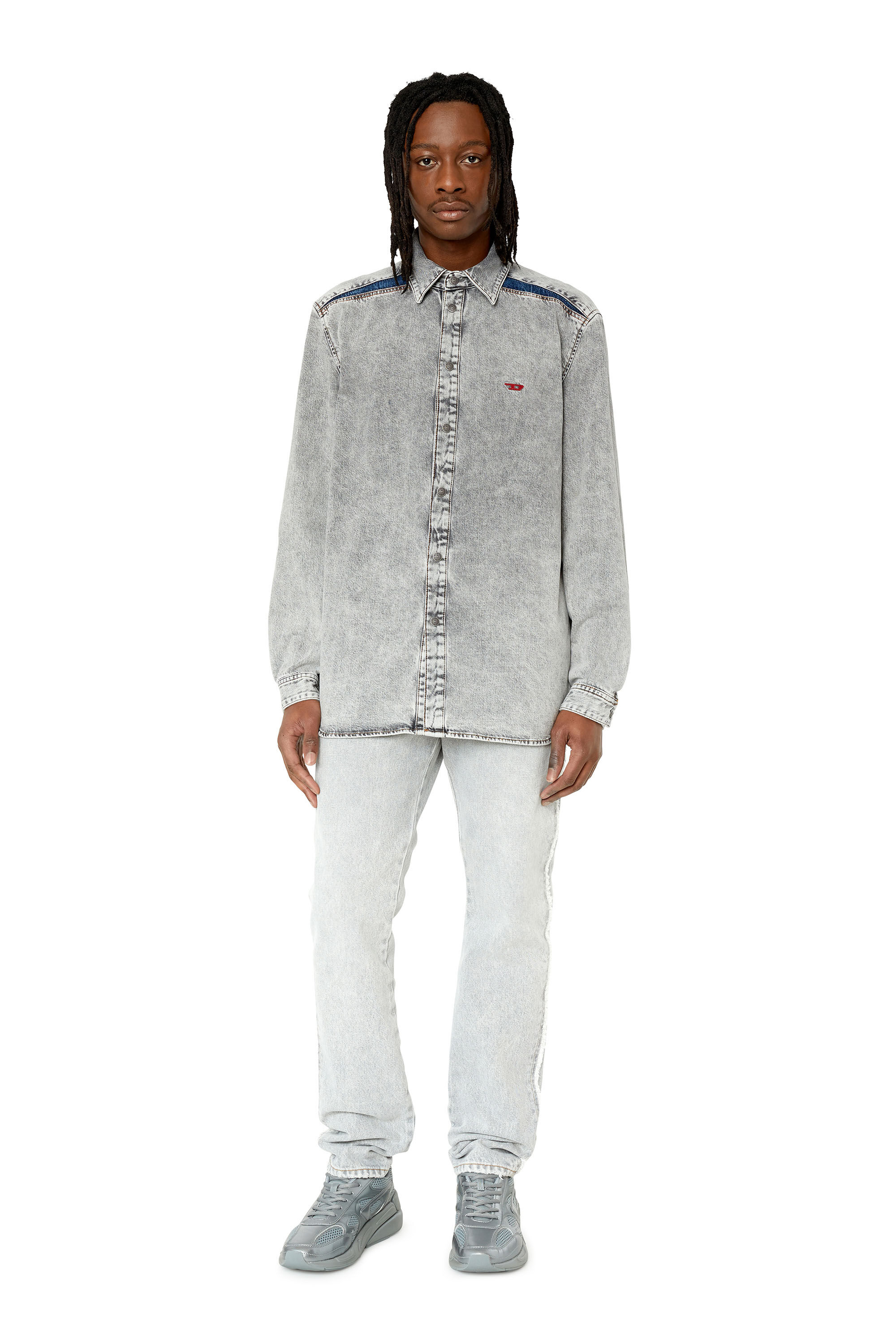 Light grey deals denim shirt