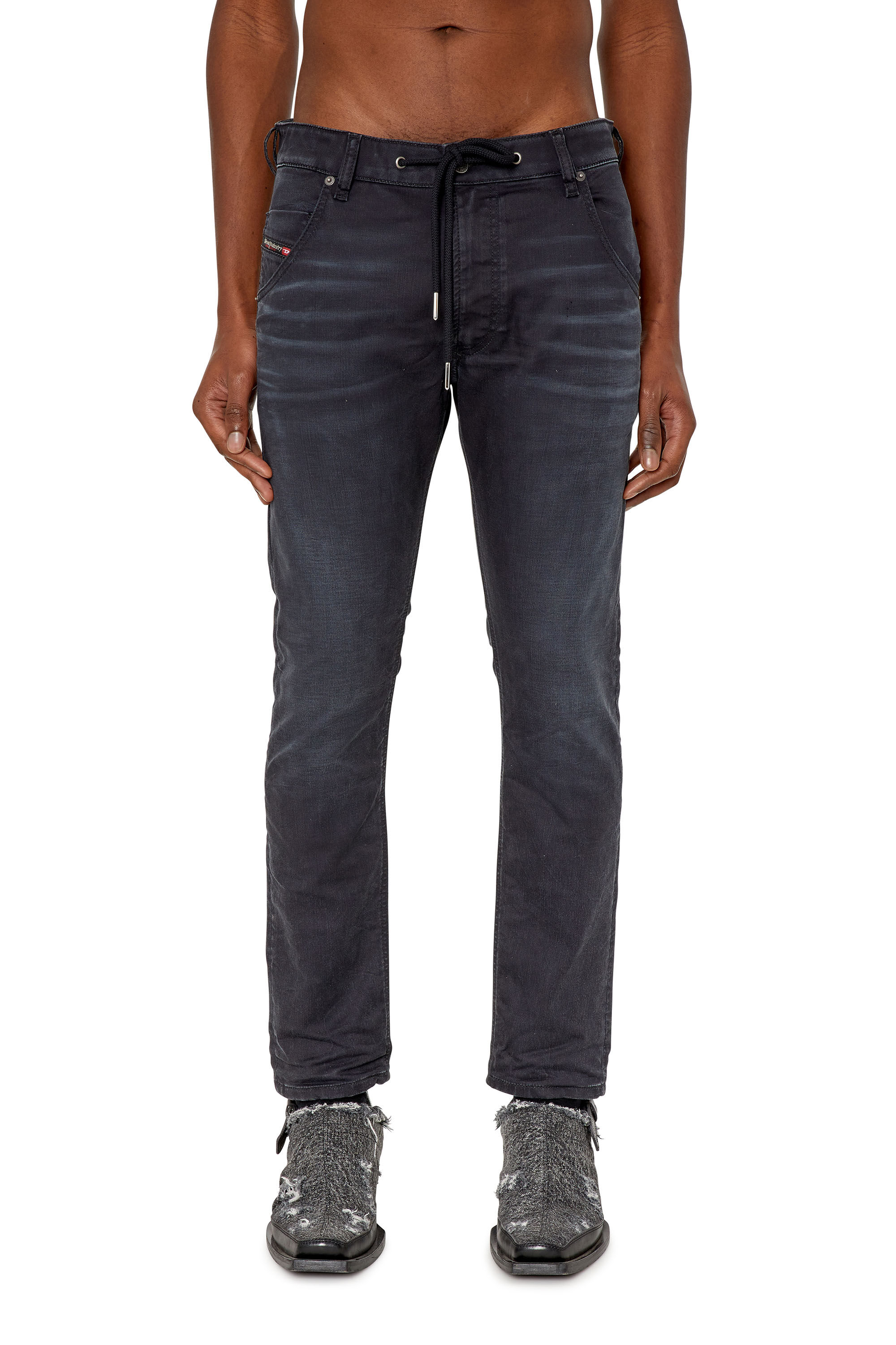 【送料関税無料】 tapered Man: KROOLEY-Y-NE Black/Dark Diesel | Jeans grey ジャケット・アウター