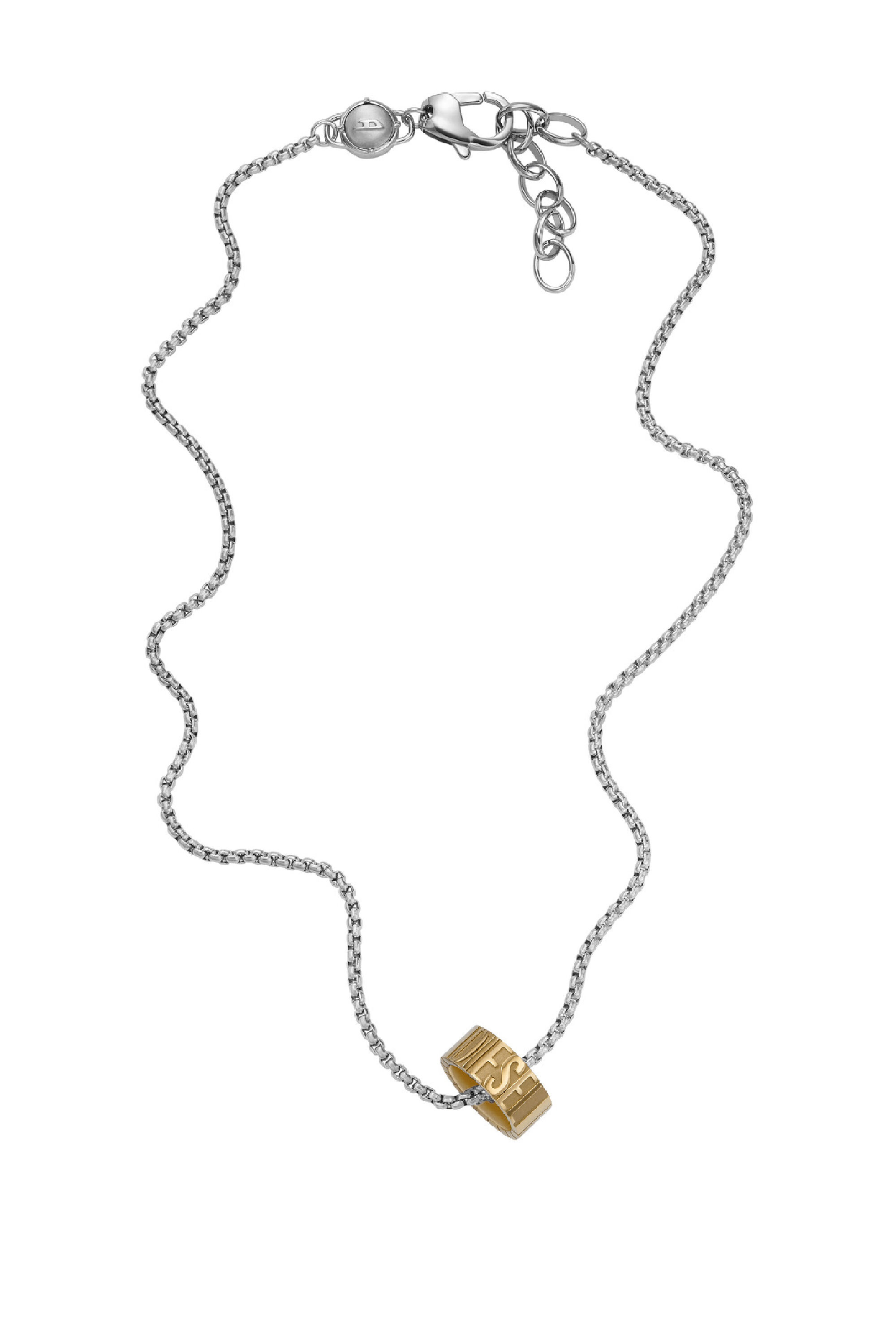 Diesel - DX1397, Male's Two-tone stainless steel chain necklace in Gold - 2