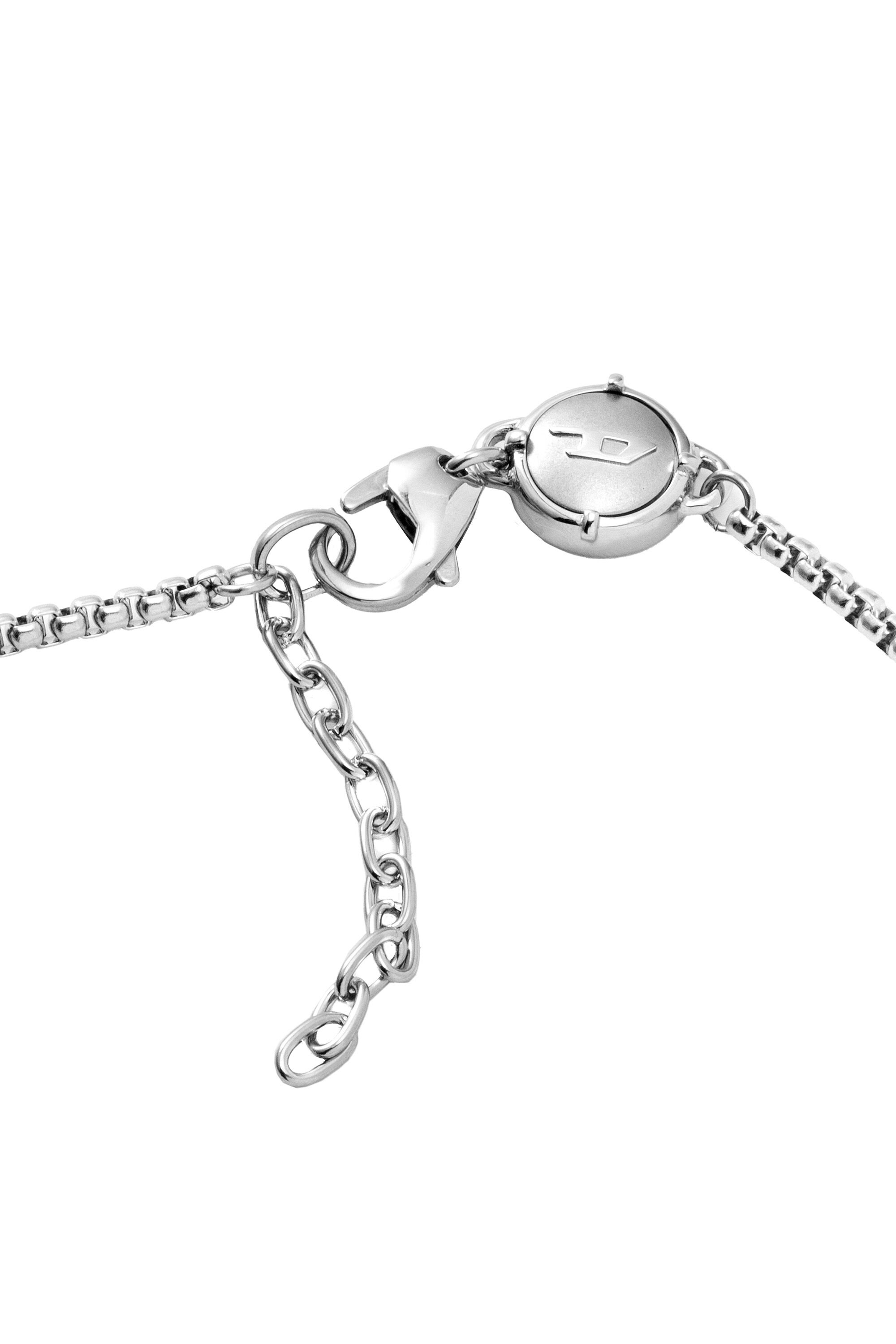 Diesel - DX1233, Male's Two-Tone Stainless Steel Double Pendant Necklace in Silver - 3