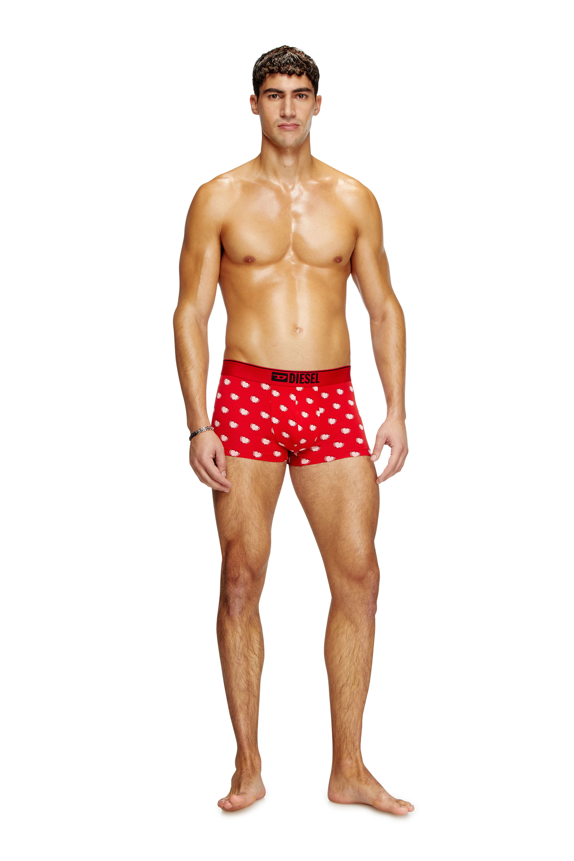 Diesel - DAMIEN-GFT-3PACK, Male's Three-pack boxer briefs with heart motif in Black/Red - 2