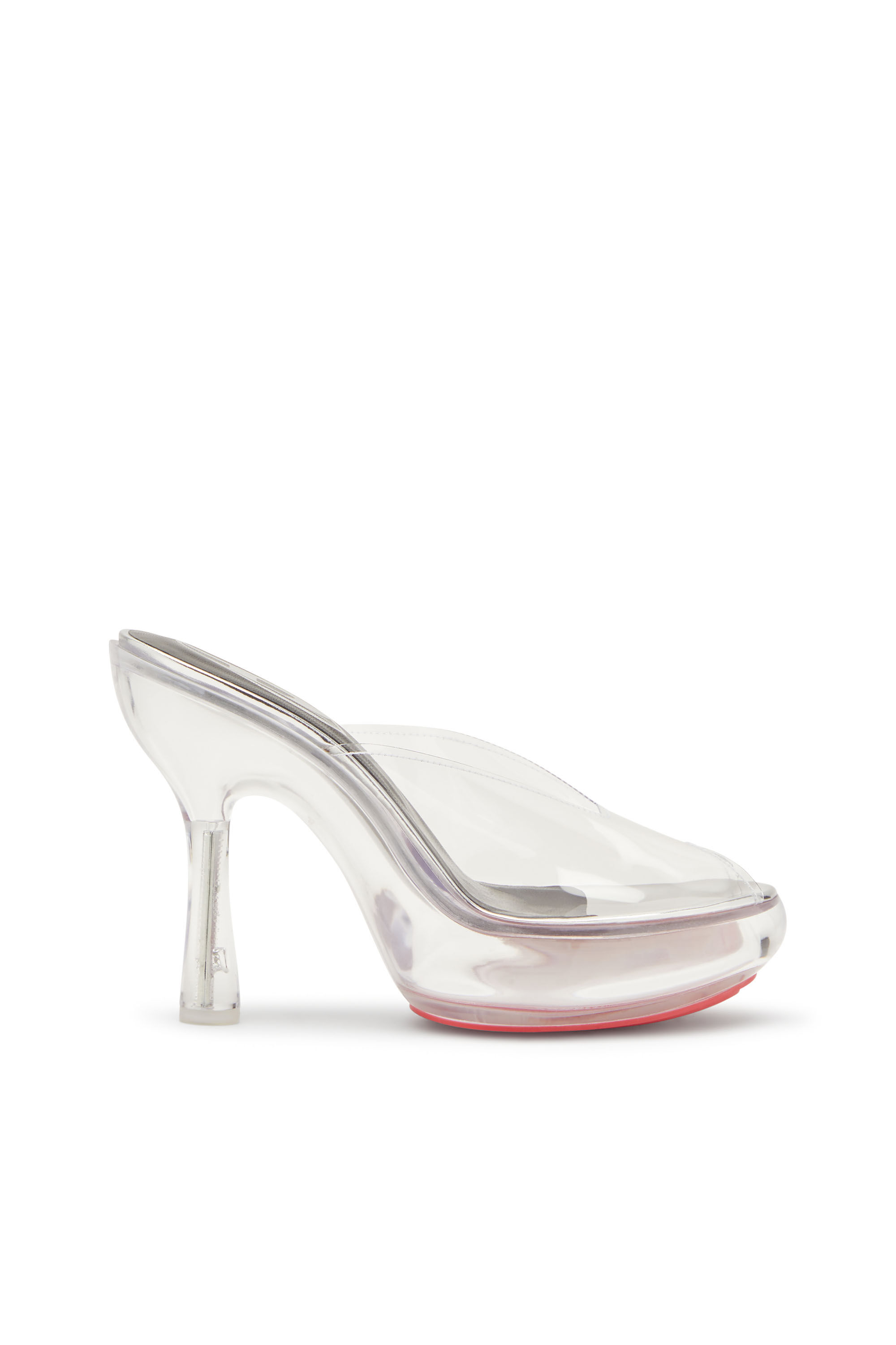 Diesel - D-LAKE PLATFORM SDL, Female's D-Lake-Platform mules in TPU and acetate in White - 1