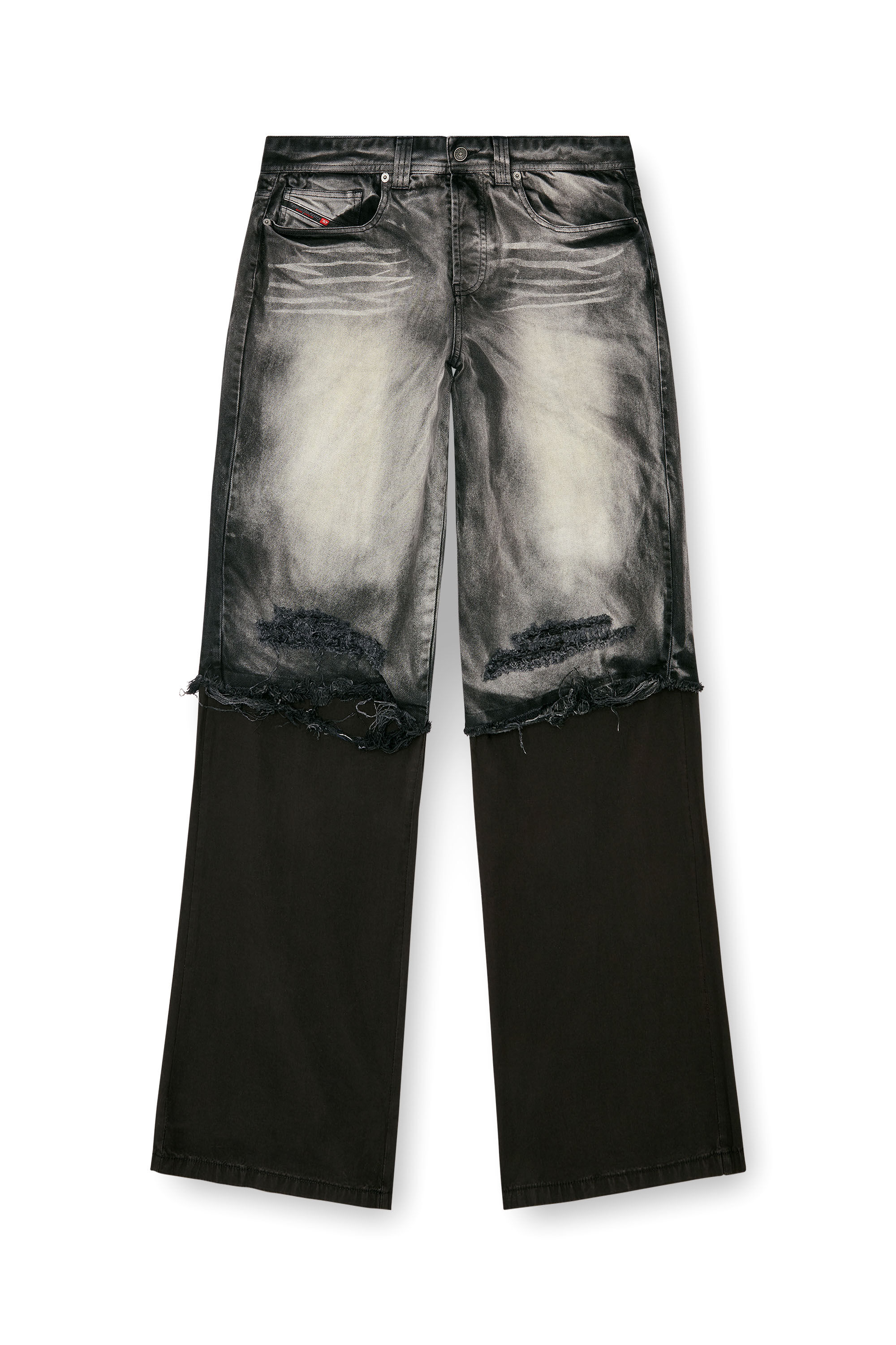 Diesel - P-HANS, Pantalon à 5 poches avec jambe superposée Homme in Polychrome - 2