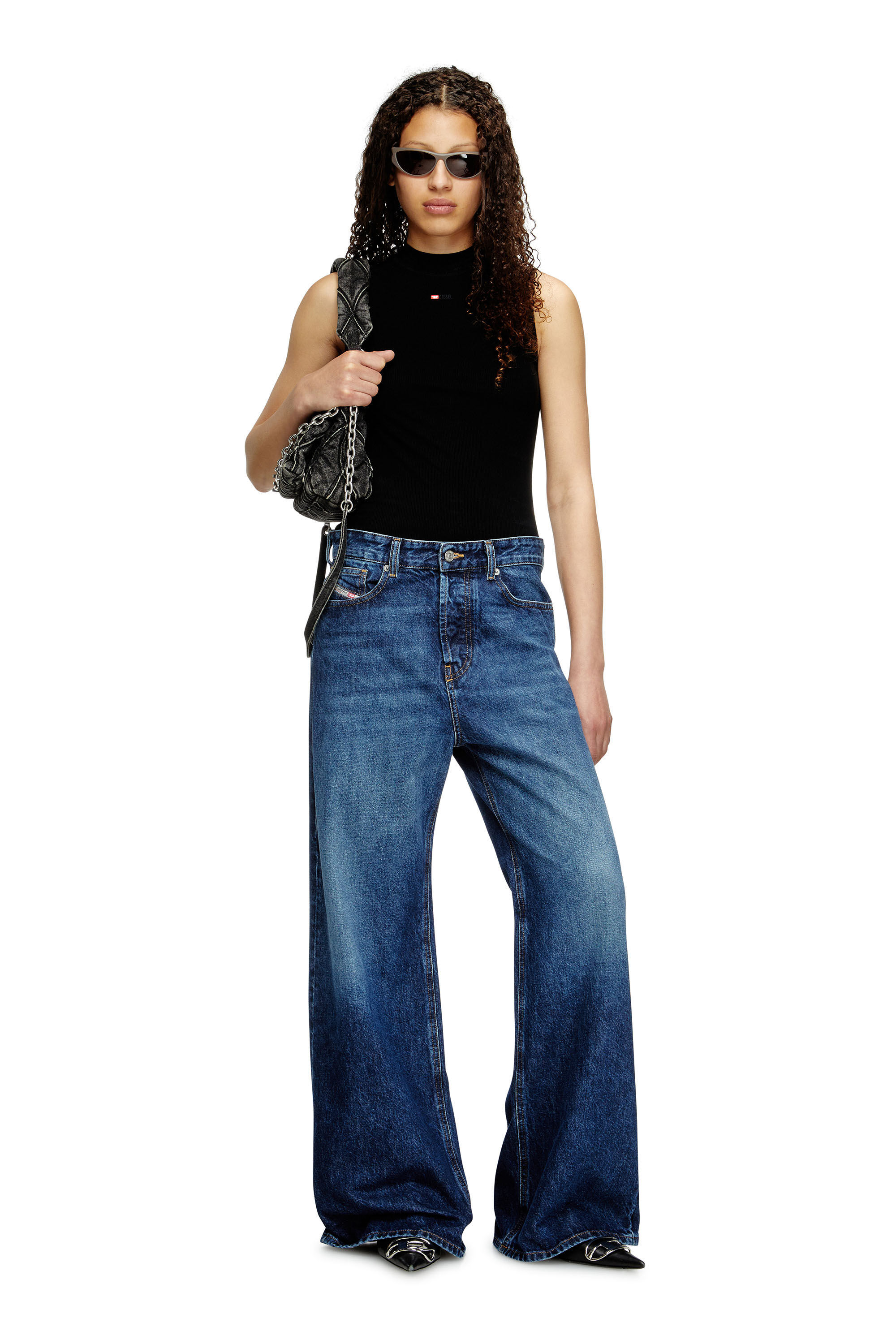 Diesel - Female's Relaxed Jeans 1996 D-Sire 09I27, Dark Blue - 1