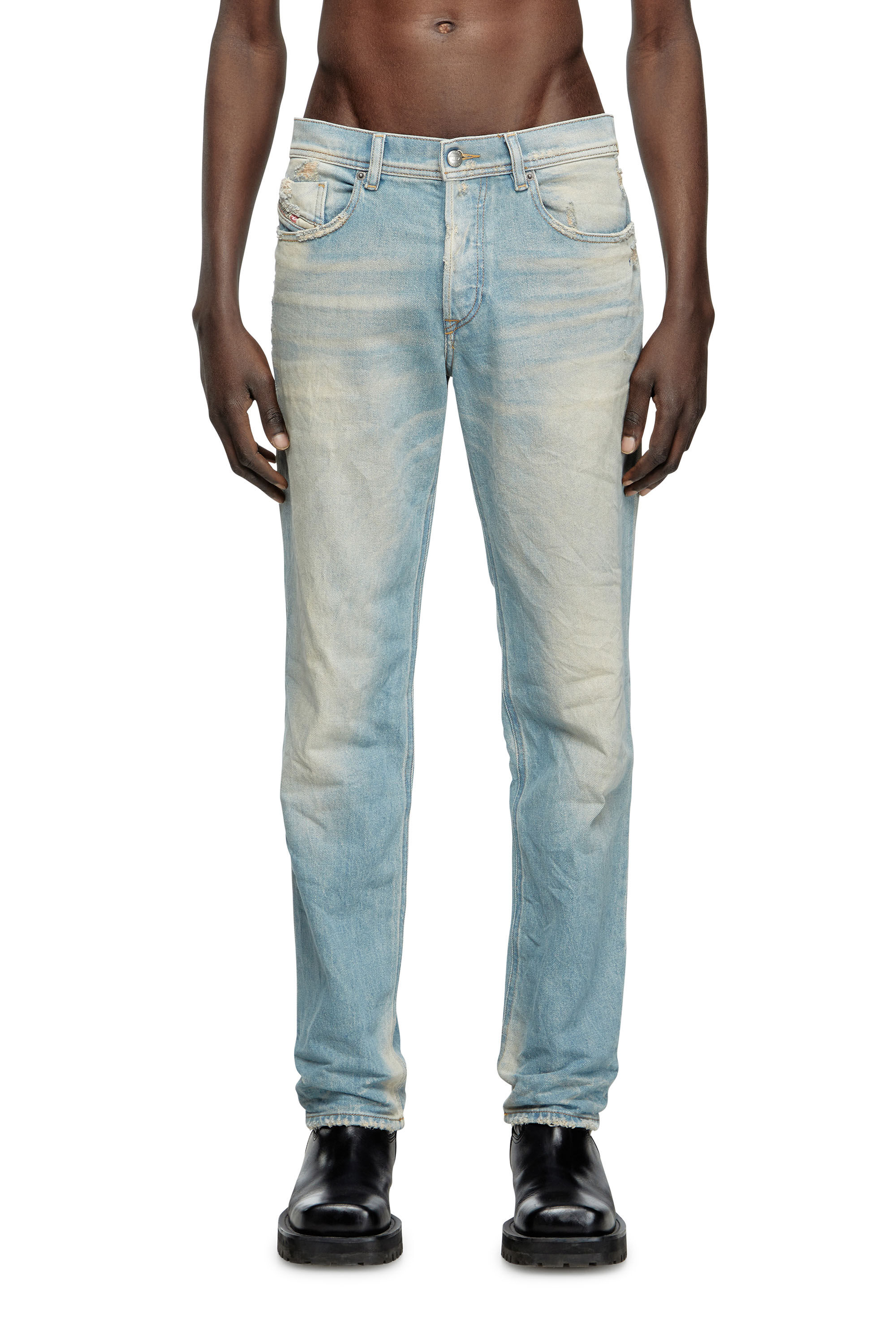 Diesel - Regular Jeans 2023 D-Finitive 09L23 Homme, Bleu Clair - Image 3