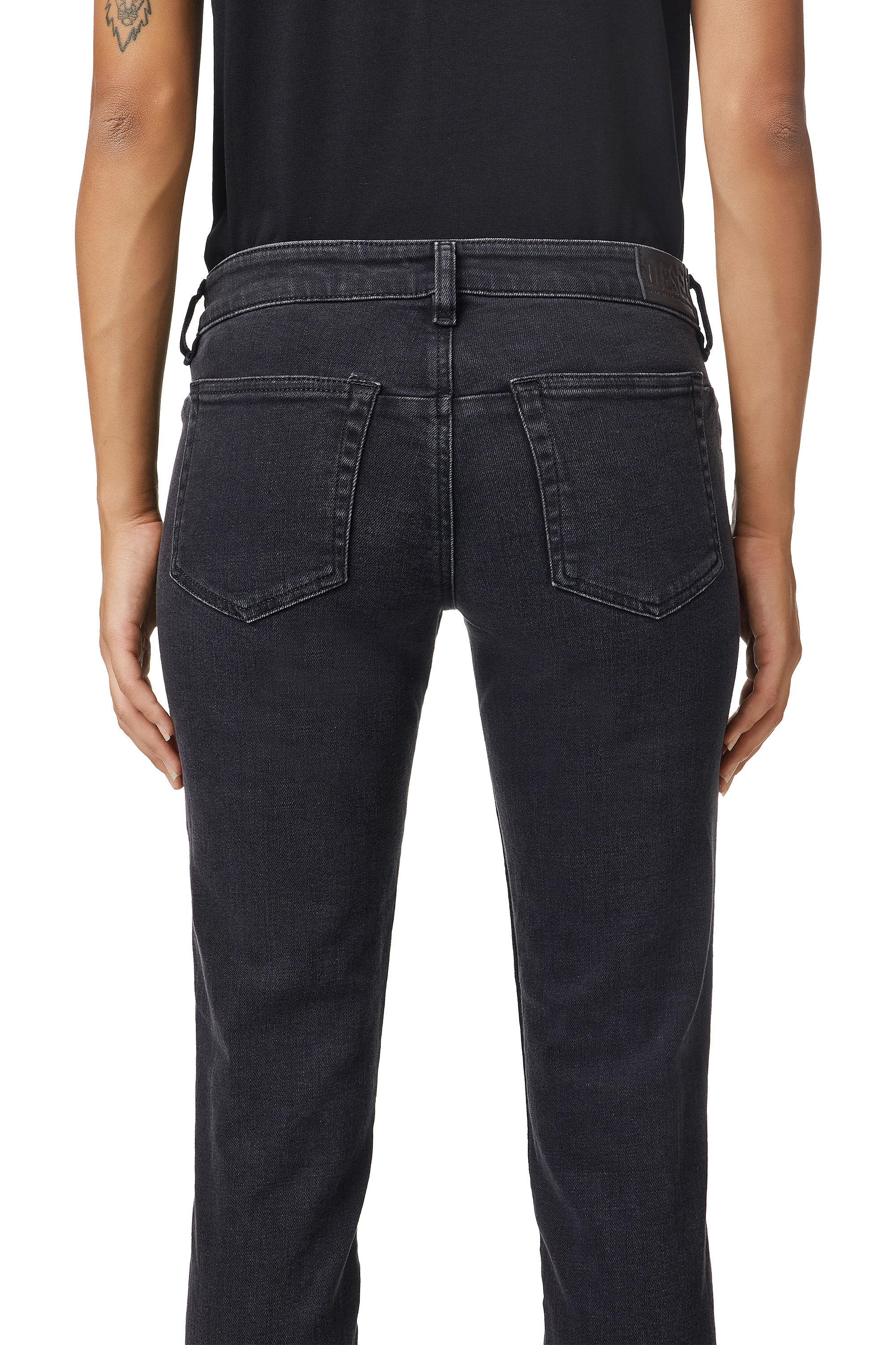 Diesel - D-Jevel 0870G Slim Jeans, Black/Dark Grey - Image 6