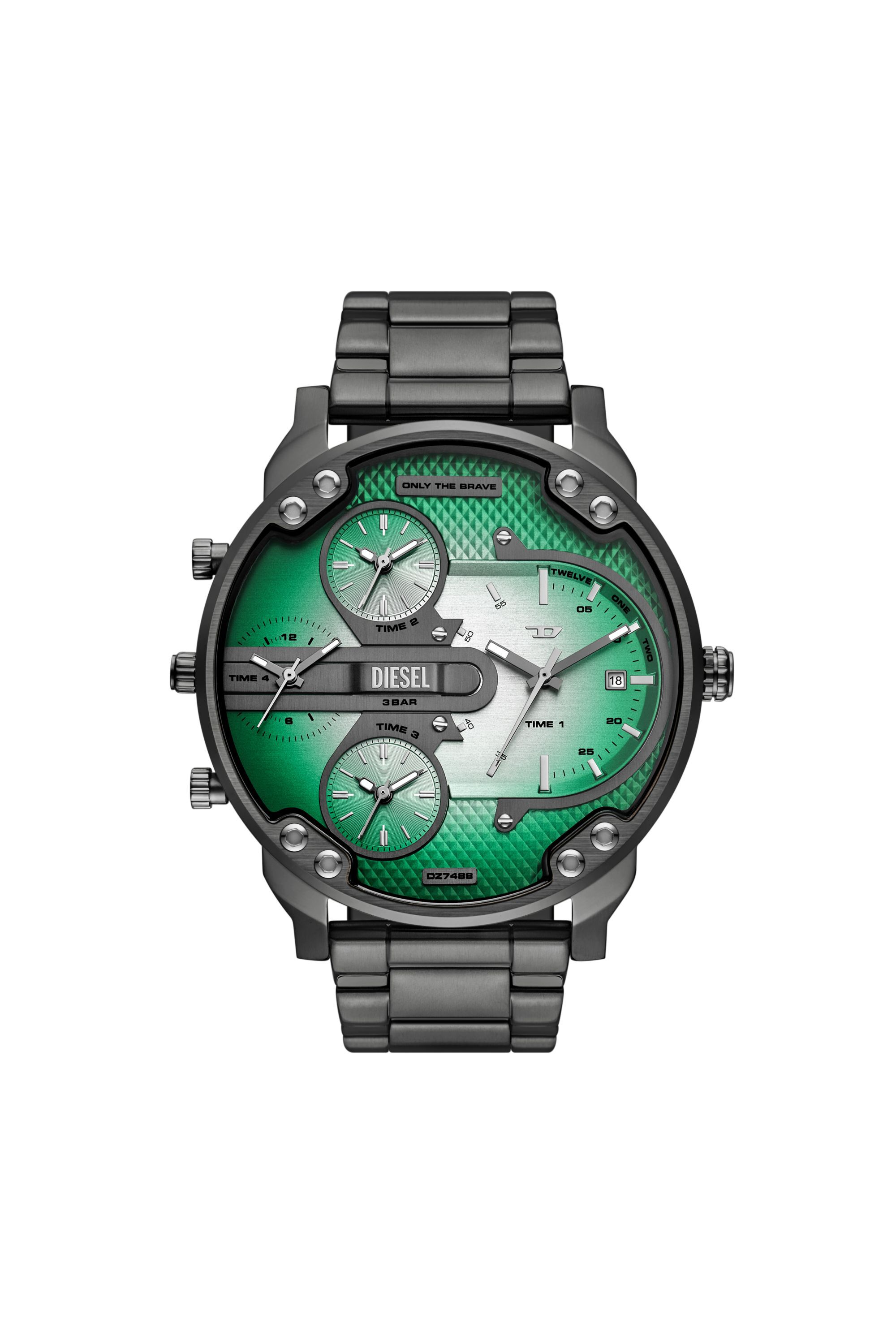 Diesel - DZ7488 WATCH, Montre Mr. Daddy Slim en acier inoxydable Homme in Gris - 1