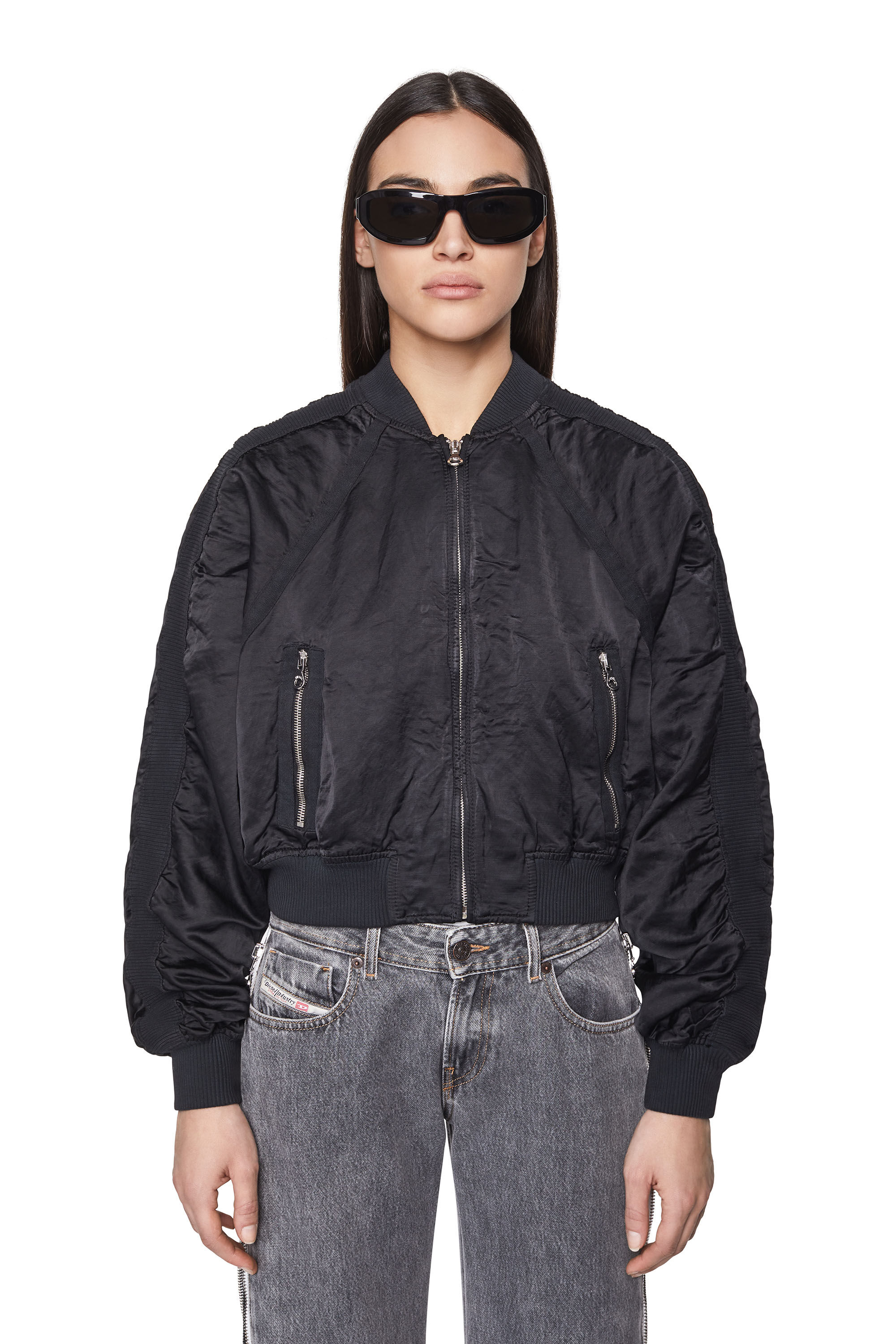 G KHLOOM Woman Fashion Show bomber jacket Diesel