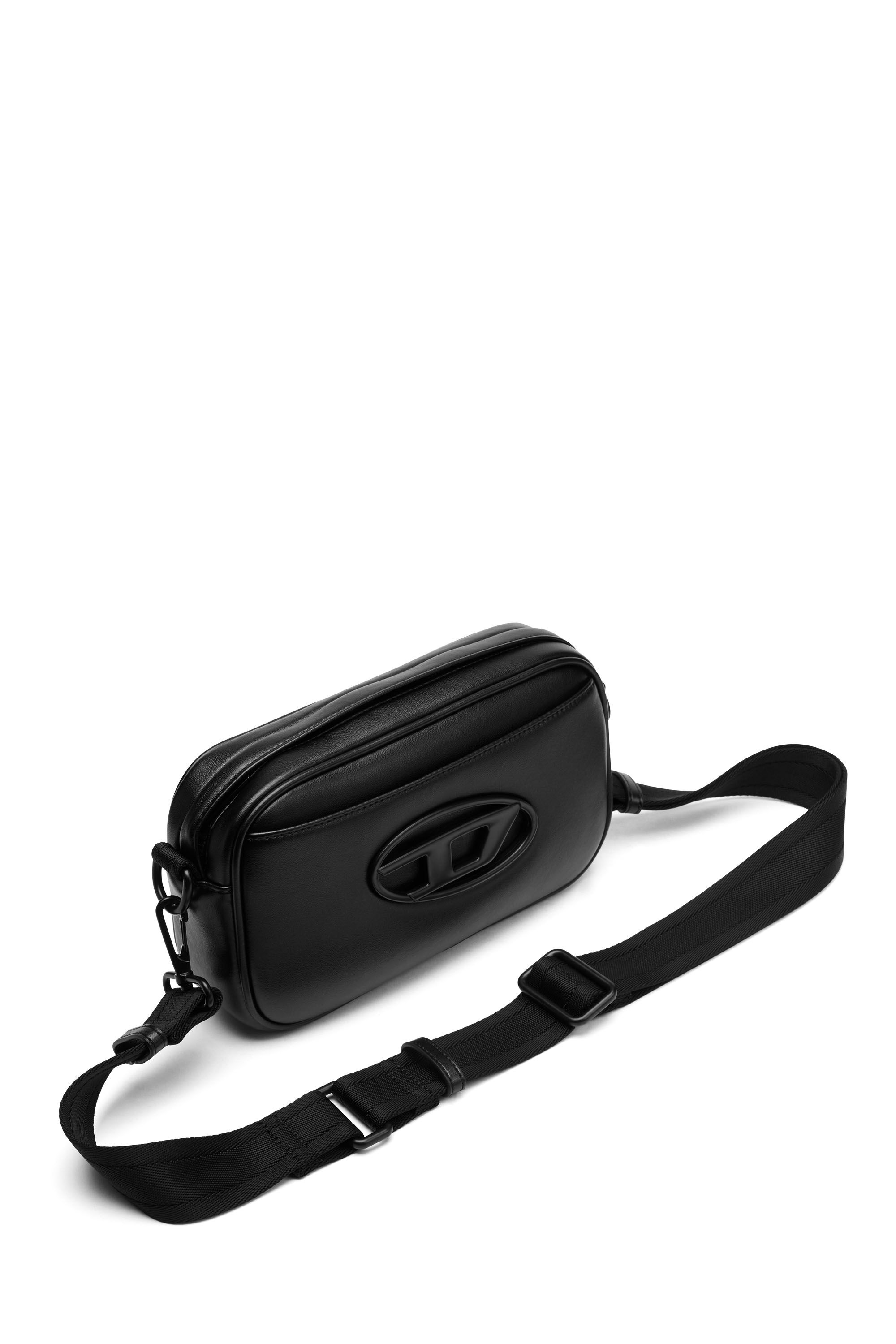 Men s Holi D Camera bag in neoprene and PU Black Diesel