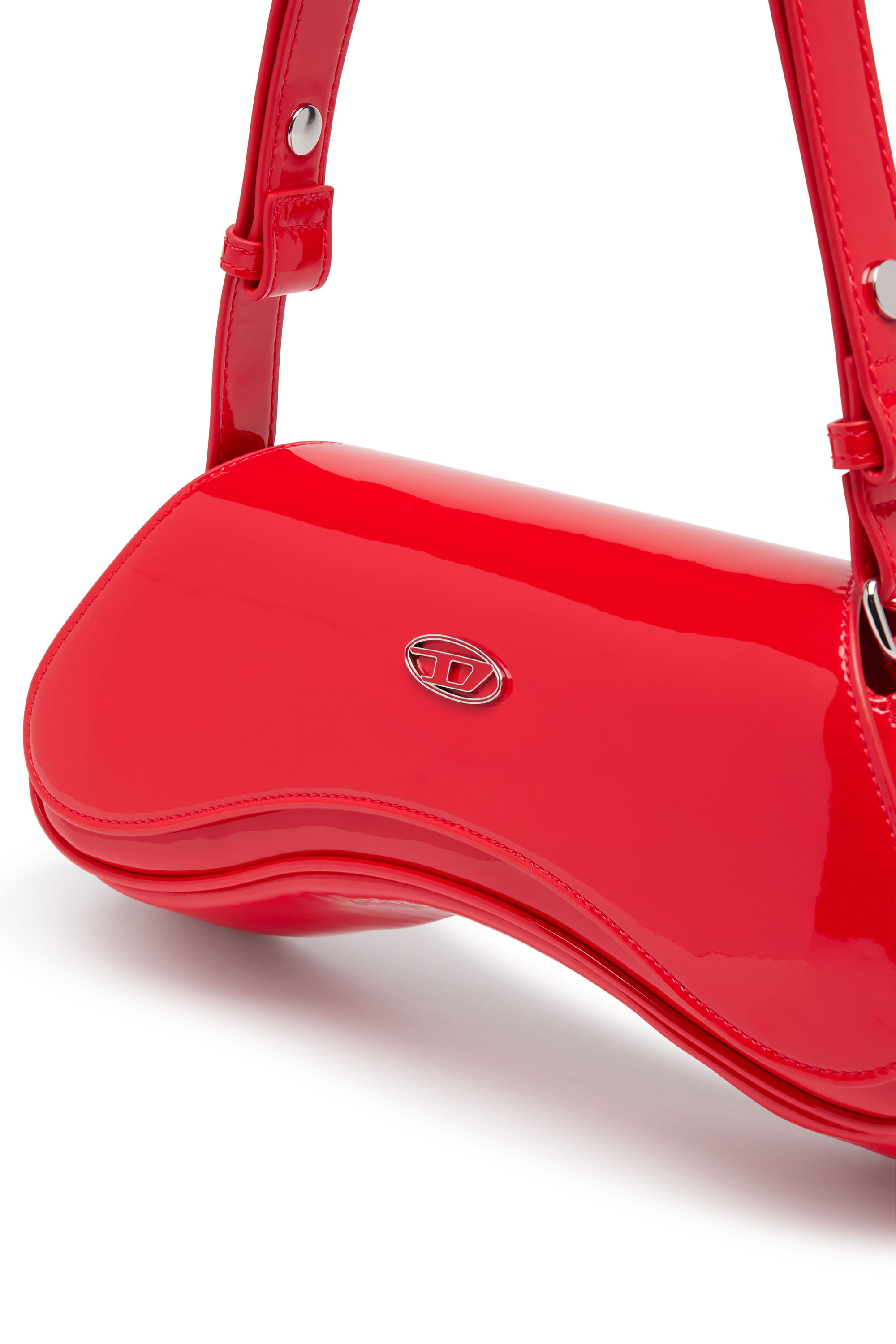 Women's Play-Glossy crossbody bag | Red | Diesel Women's Play-Glossy crossbody bag | Red | Diesel