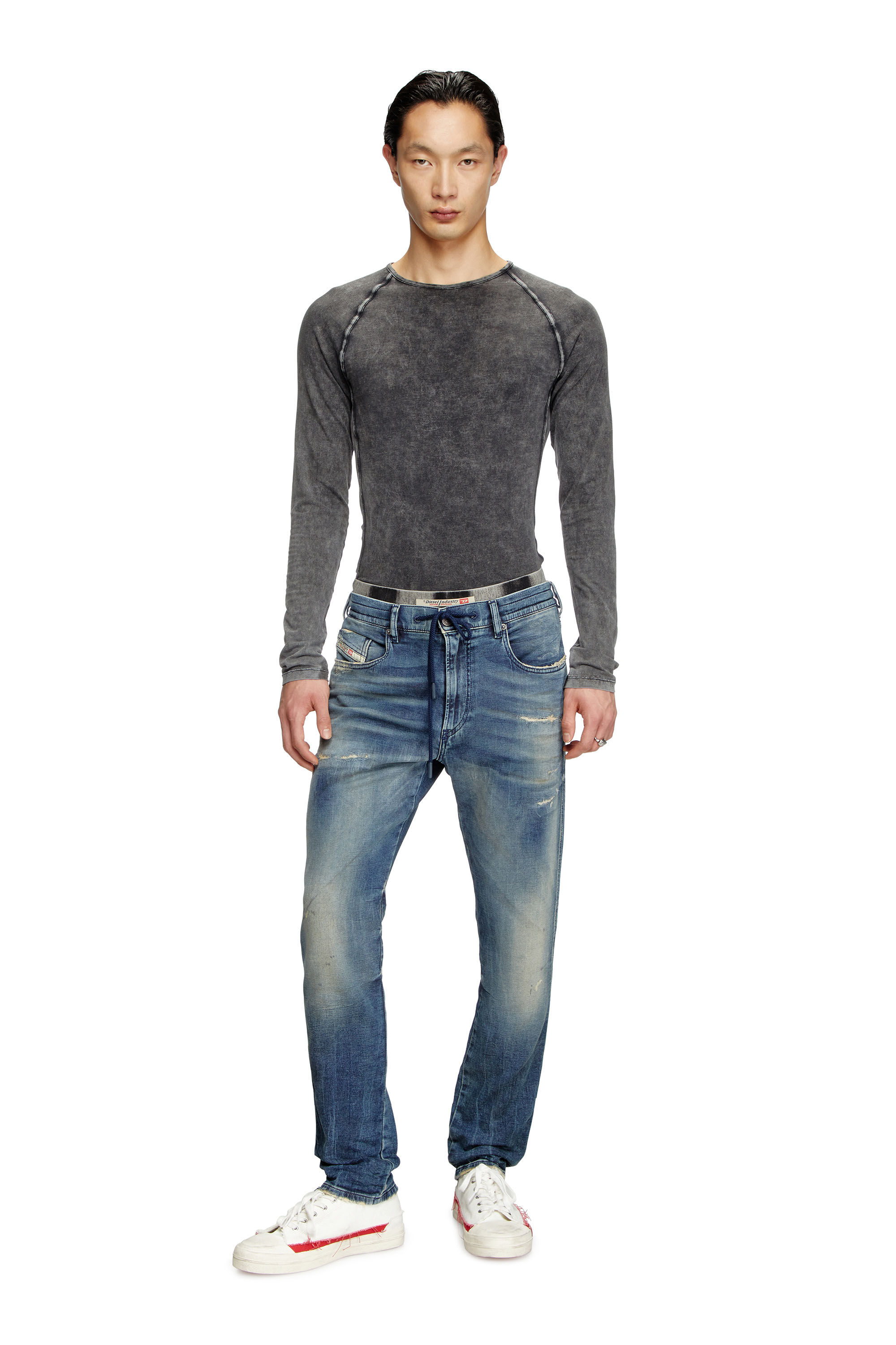 Diesel - Male's Slim 2060 D-Strukt Joggjeans® 068PN, Medium Blue - 1