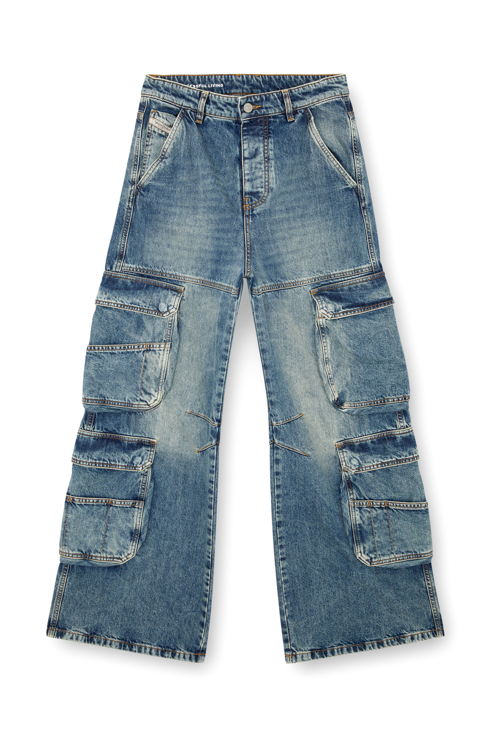 Diesel - Femme Straight Jeans 1996 D-Sire 0NLAX, Bleu moyen - Image 2
