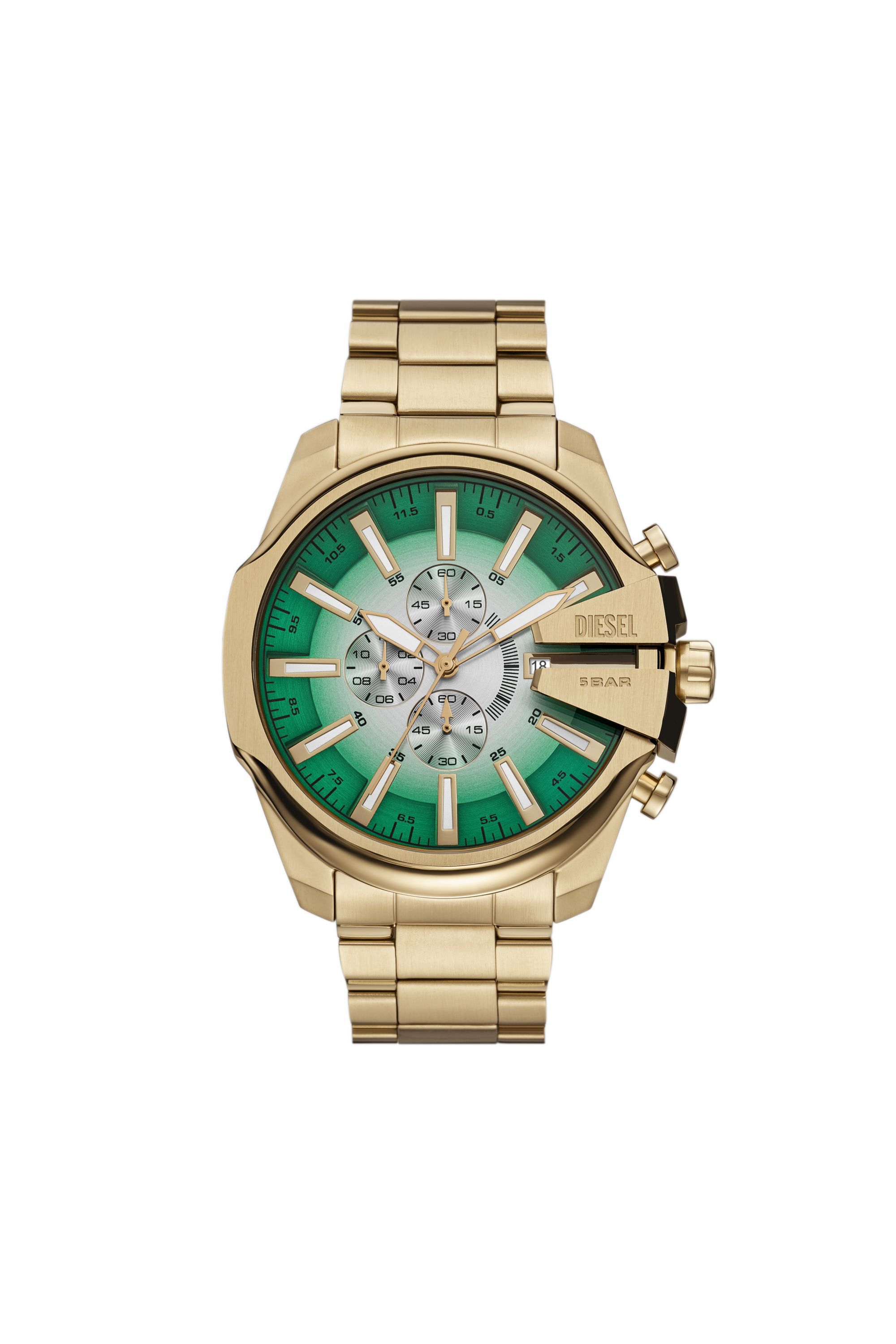 Diesel - DZ4684 WATCH, Male's Mega Chief Slim Stainless Steel Watch in Gold - 1