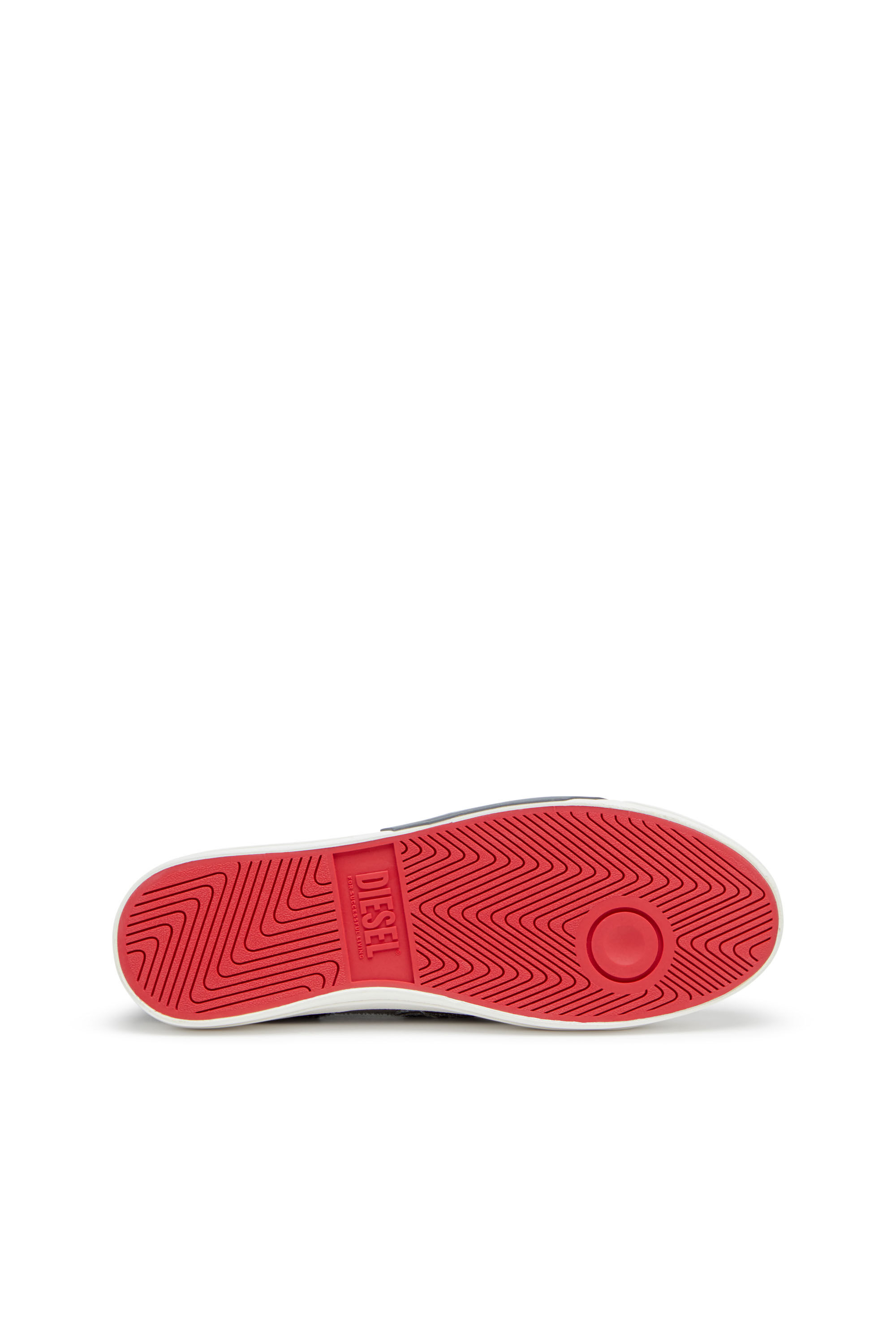 Diesel - S-D-VERSE SO, Male's S-D-Verse-Slip-on sneakers in frayed canvas in Blue/Grey - 5
