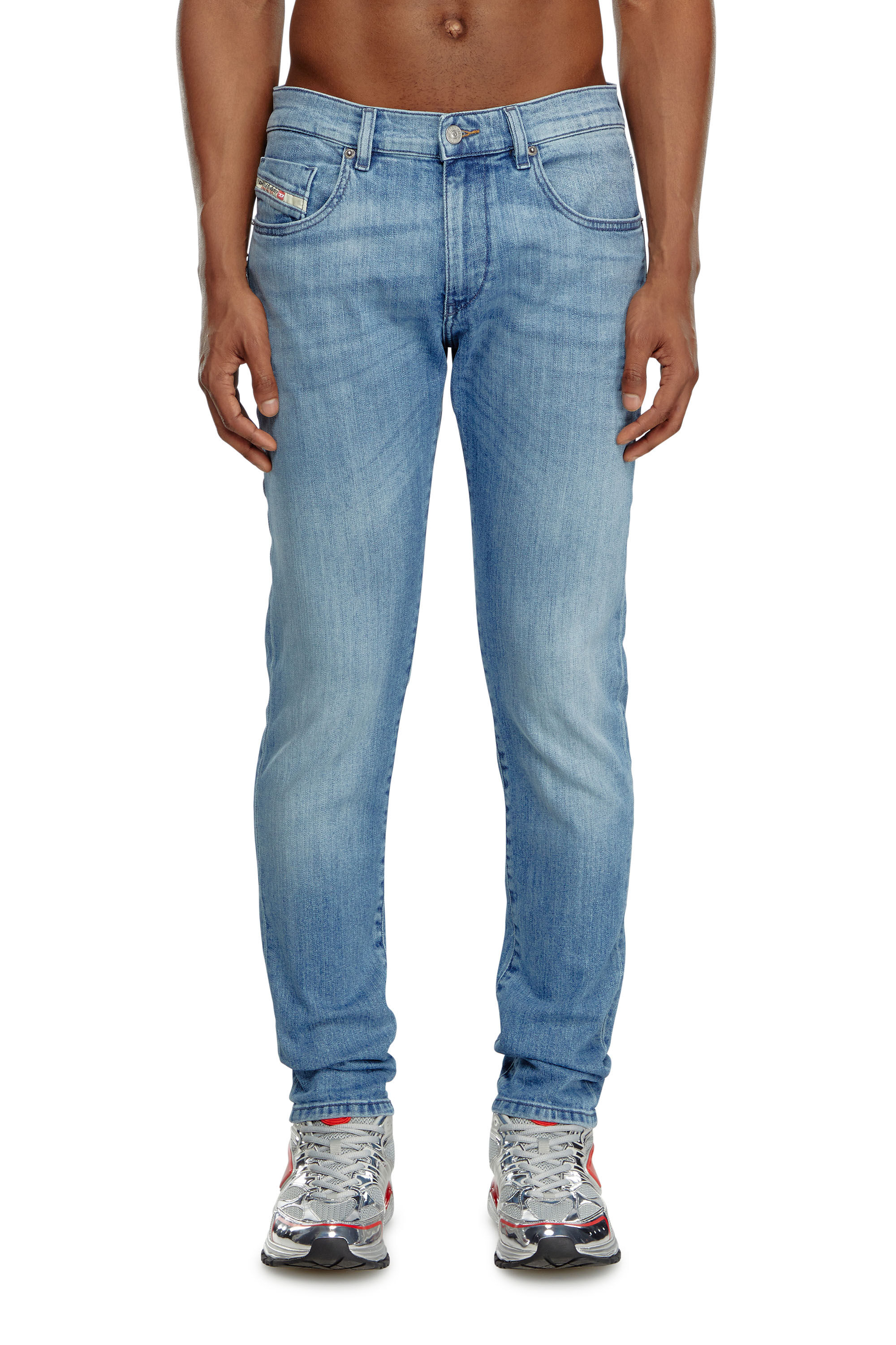 Diesel - Slim Jeans 2019 D-Strukt 0GRDI Homme, Bleu Clair - Image 3