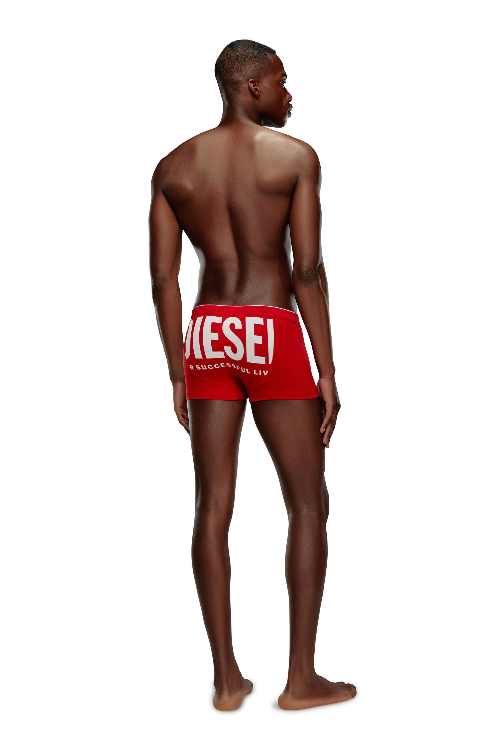 Diesel - UMBX-DAMIEN-H, Boxer avec maxi imprimé arrière Homme in Rouge - 2