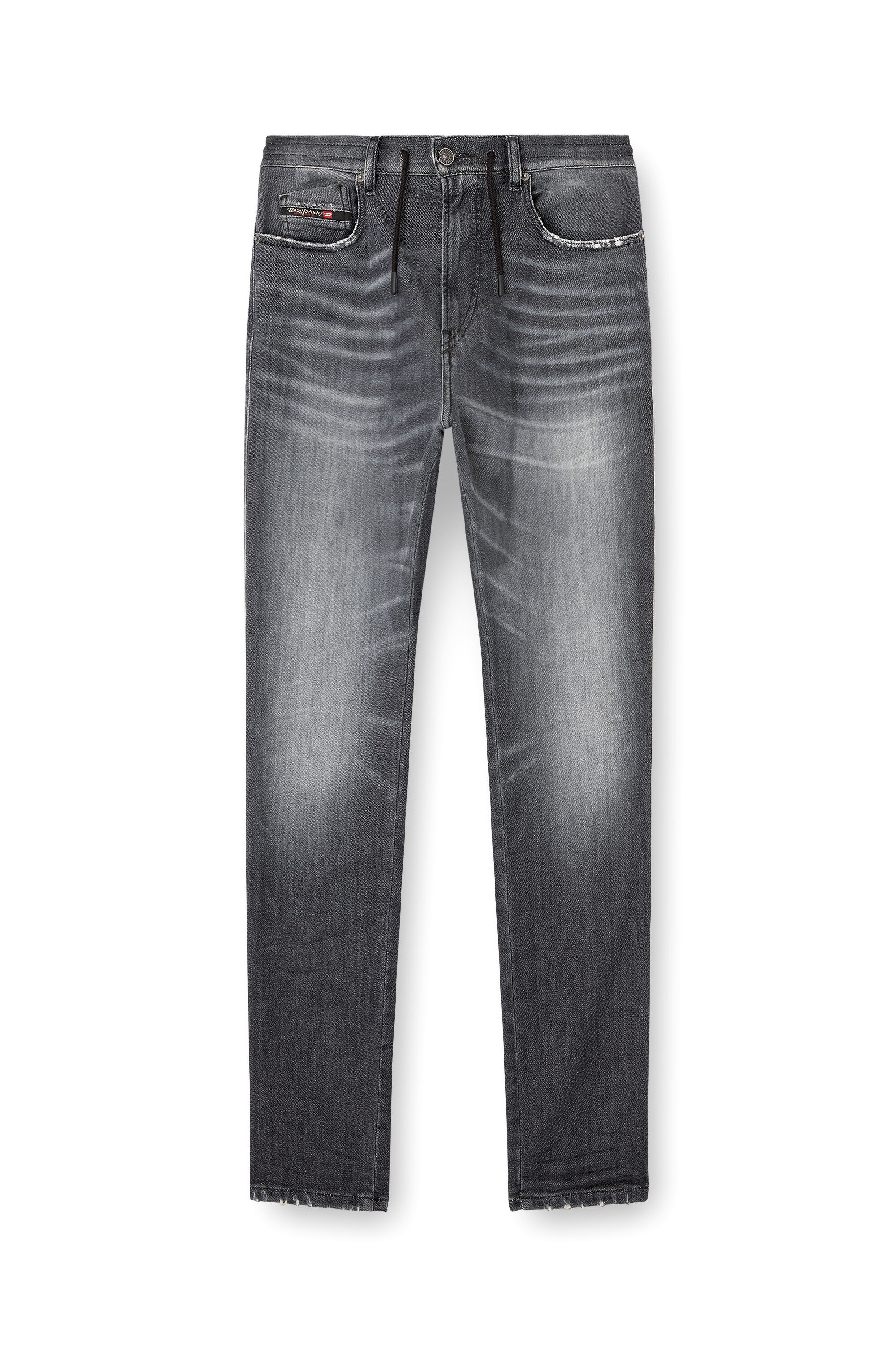 Diesel - Slim 2062 D-Strukt Joggjeans® 09M67 Homme, Noir/Gris foncé - Image 2