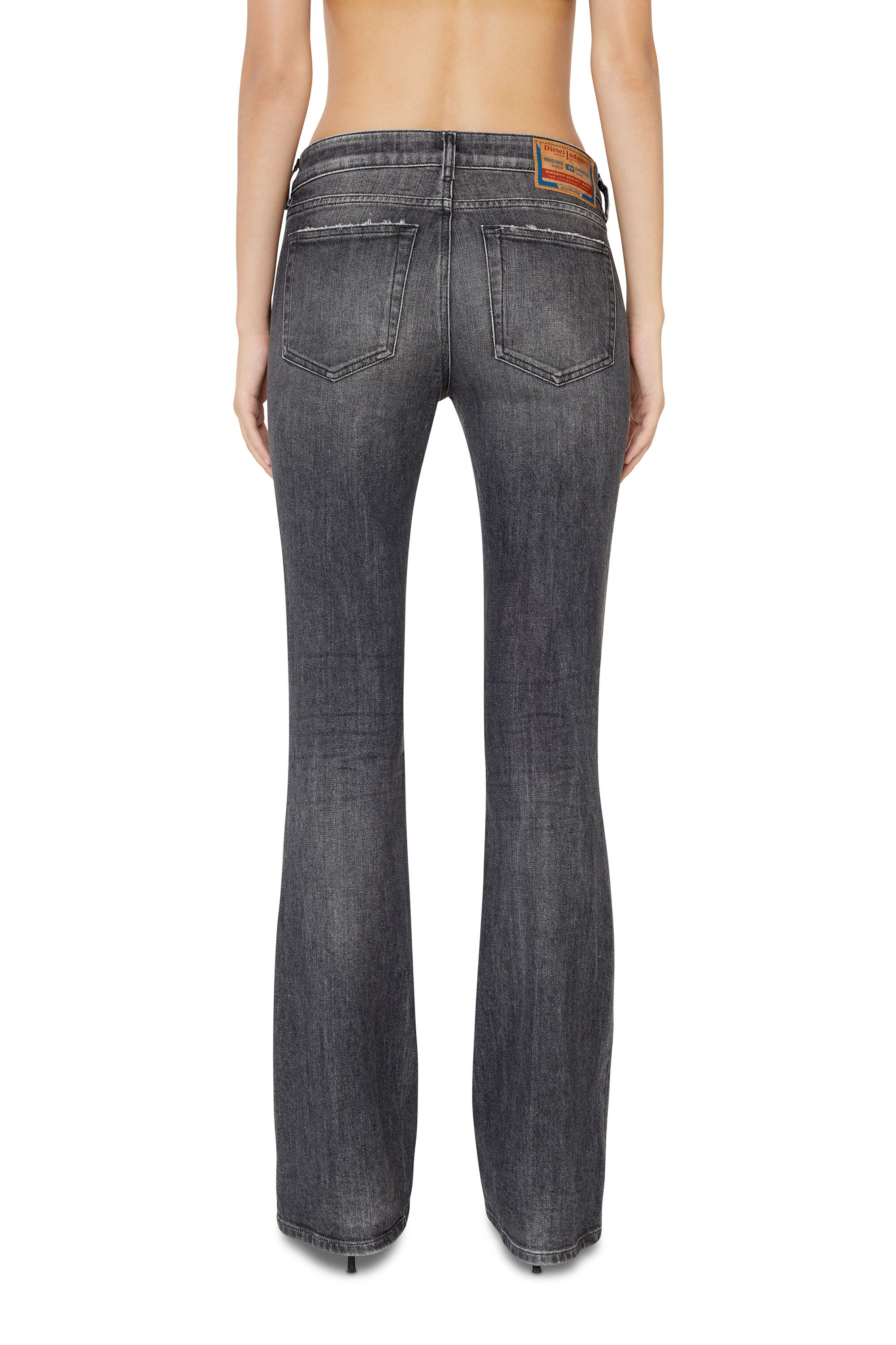 Diesel - 1969 D-EBBEY 09E46 Bootcut and Flare Jeans, Black/Dark Grey - Image 5