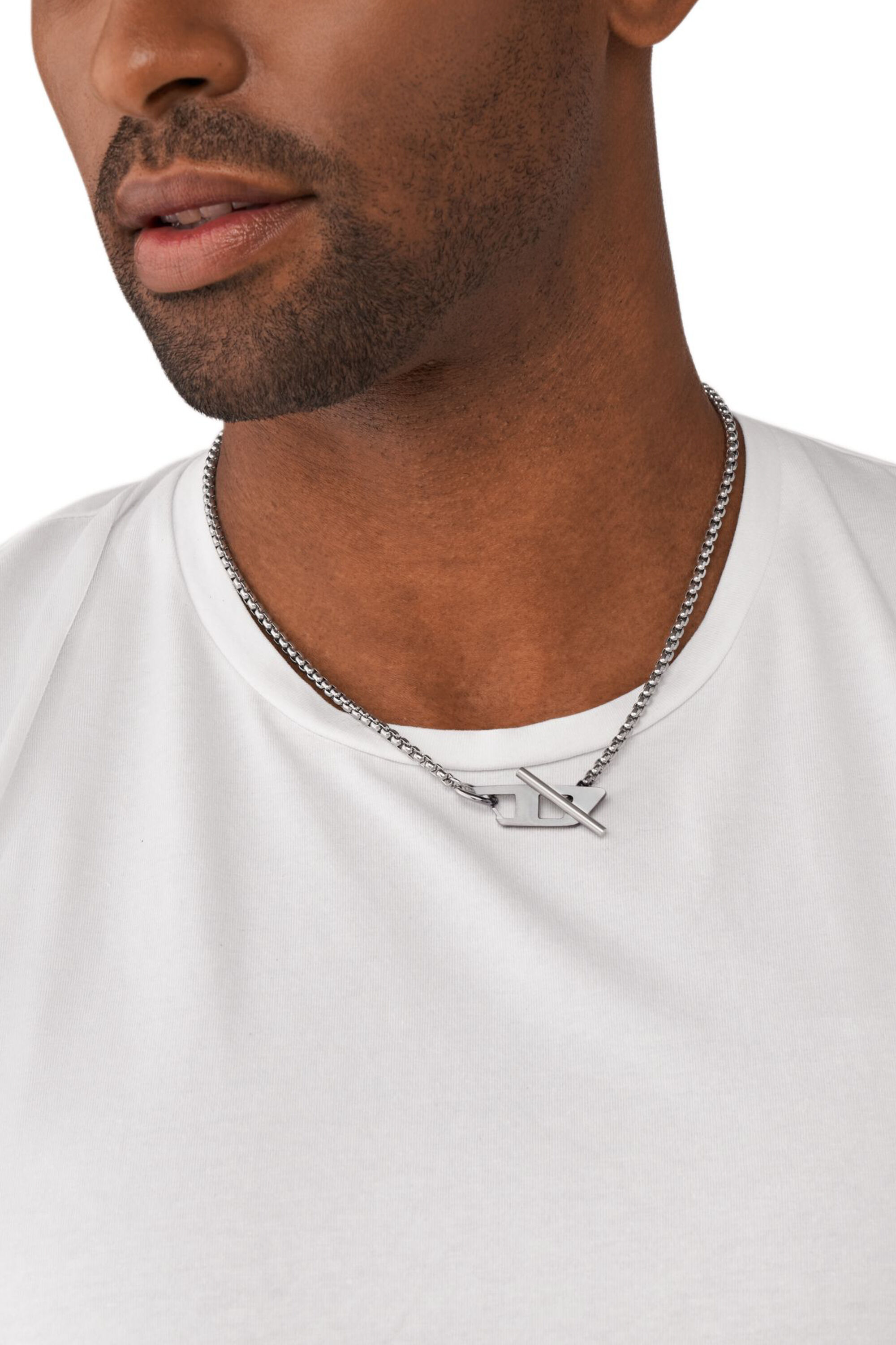 Diesel - DX1477, Collier chaîne en acier inoxydable Mixte in Gris argenté - 3