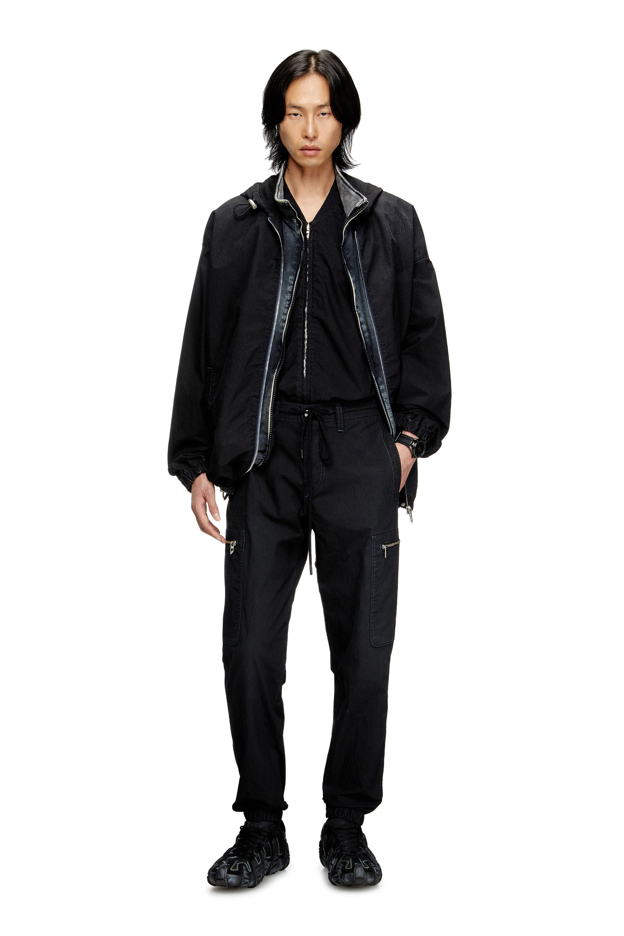 Diesel - Unisex's Slim D-Lab JoggJeans® 068SJ, Black/Dark Grey - 1