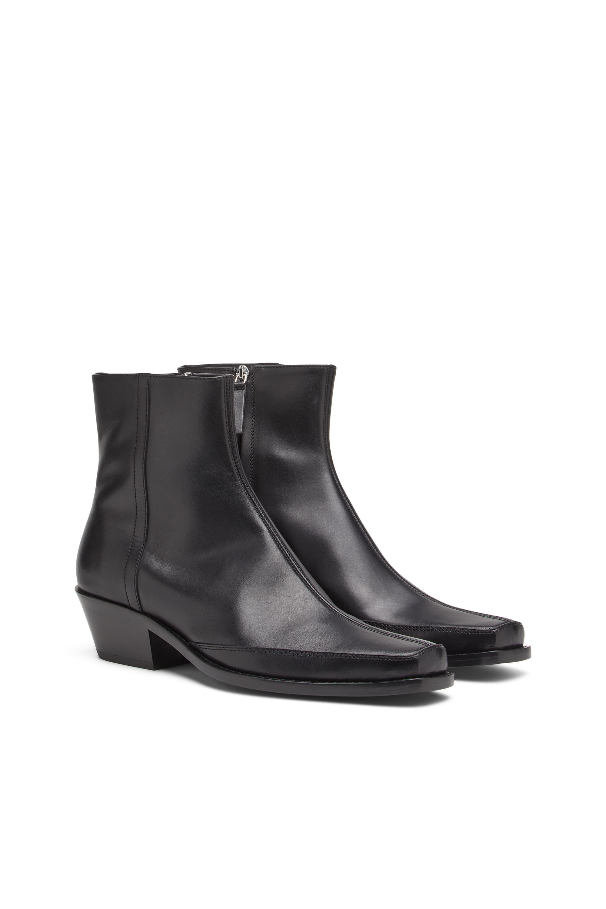 D SANTIAGO BT Man Square toe leather ankle boots Diesel